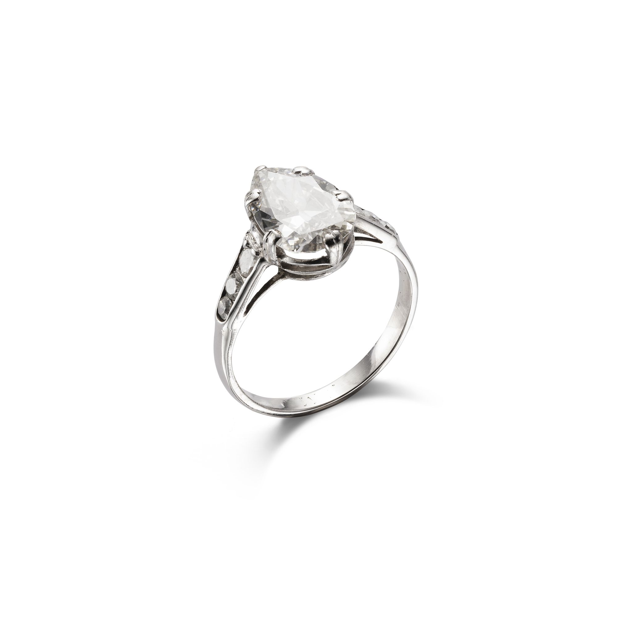 A diamond single-stone ring