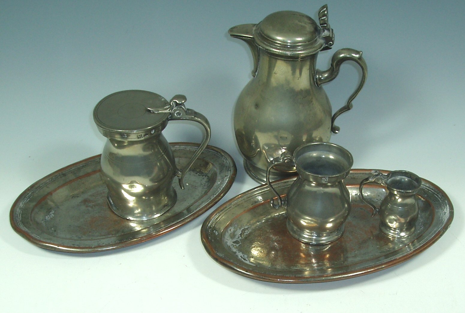 A large collection of pewter,