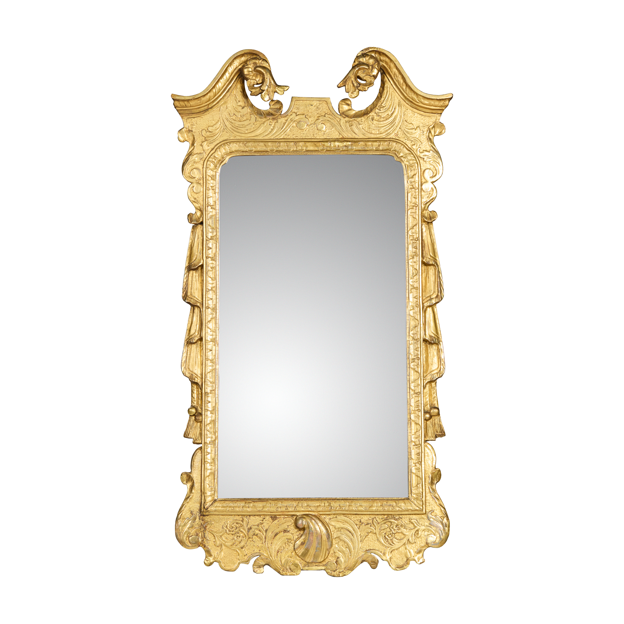 GEORGE II GILTWOOD AND GESSO MIRROR