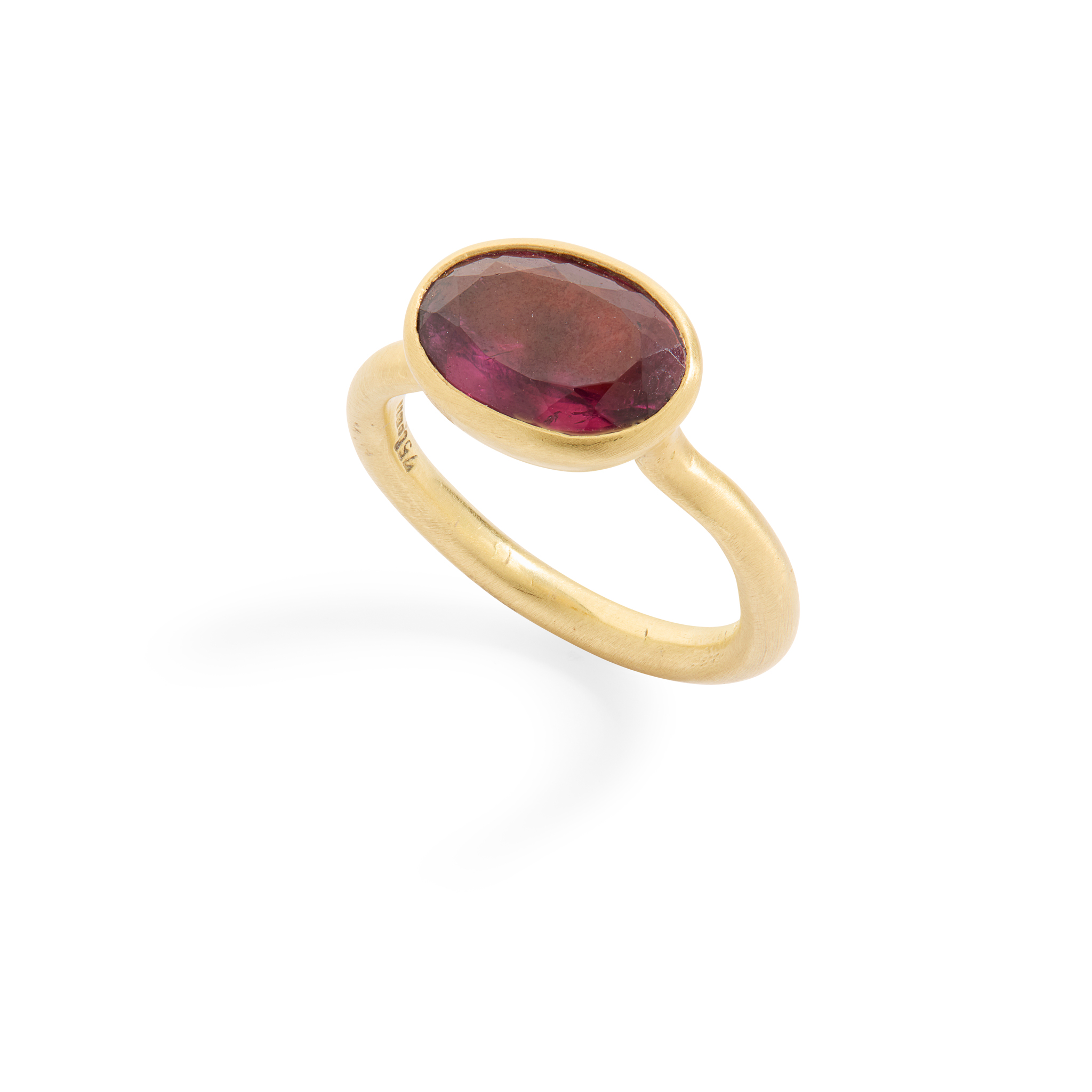An 18ct Gold Pink Tourmaline Cocktail Ring