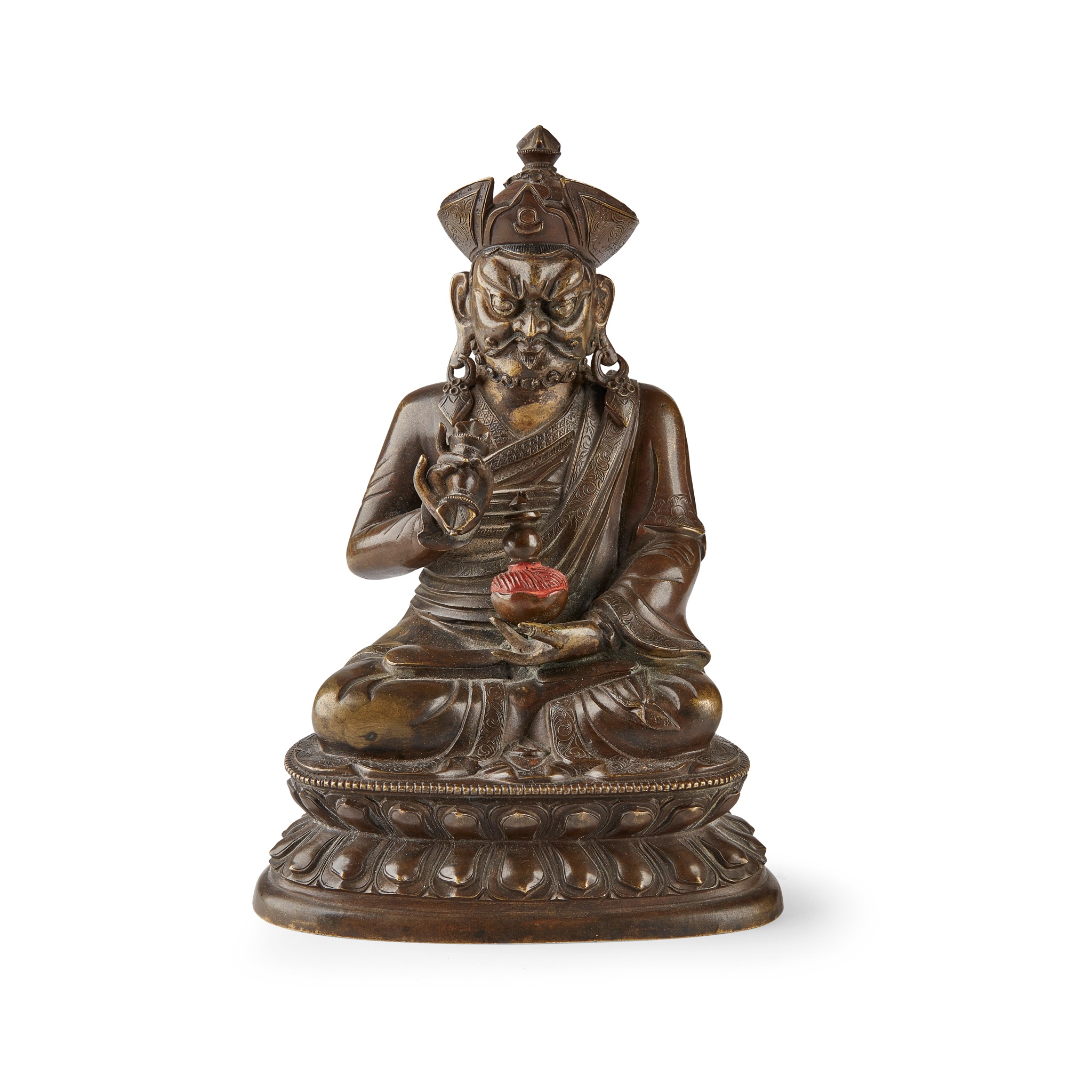 BRONZE FIGURE OF PADMASAMBHAVA