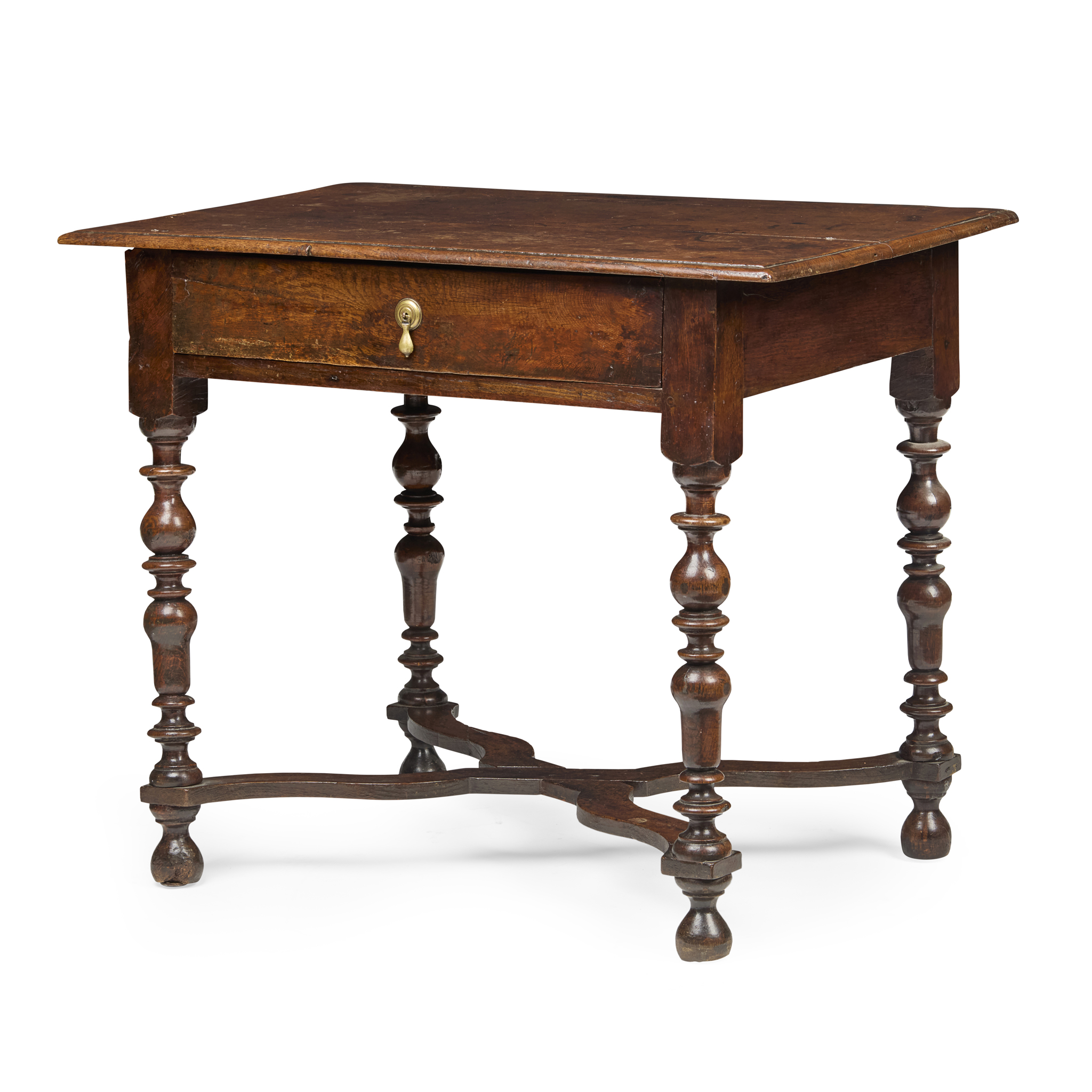 WILLIAM AND MARY OAK SIDE TABLE