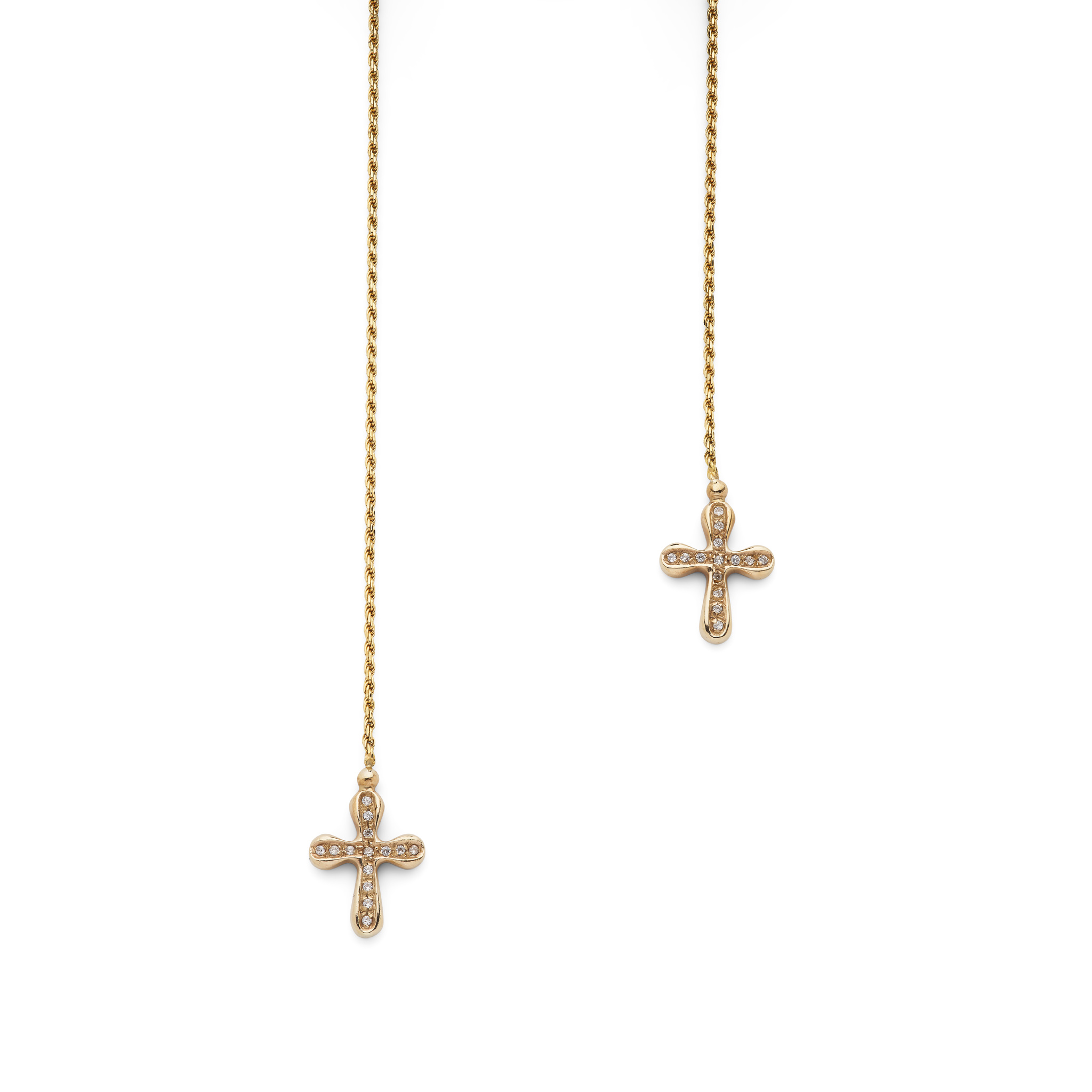 A diamond sautoir-style necklace