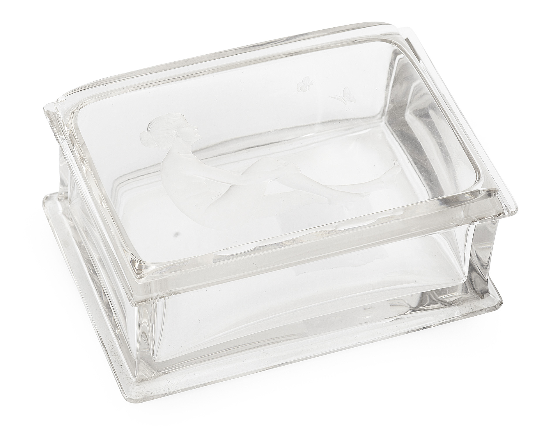 COLLECTION OF LOBMEYR GLASS TABLE ITEMS