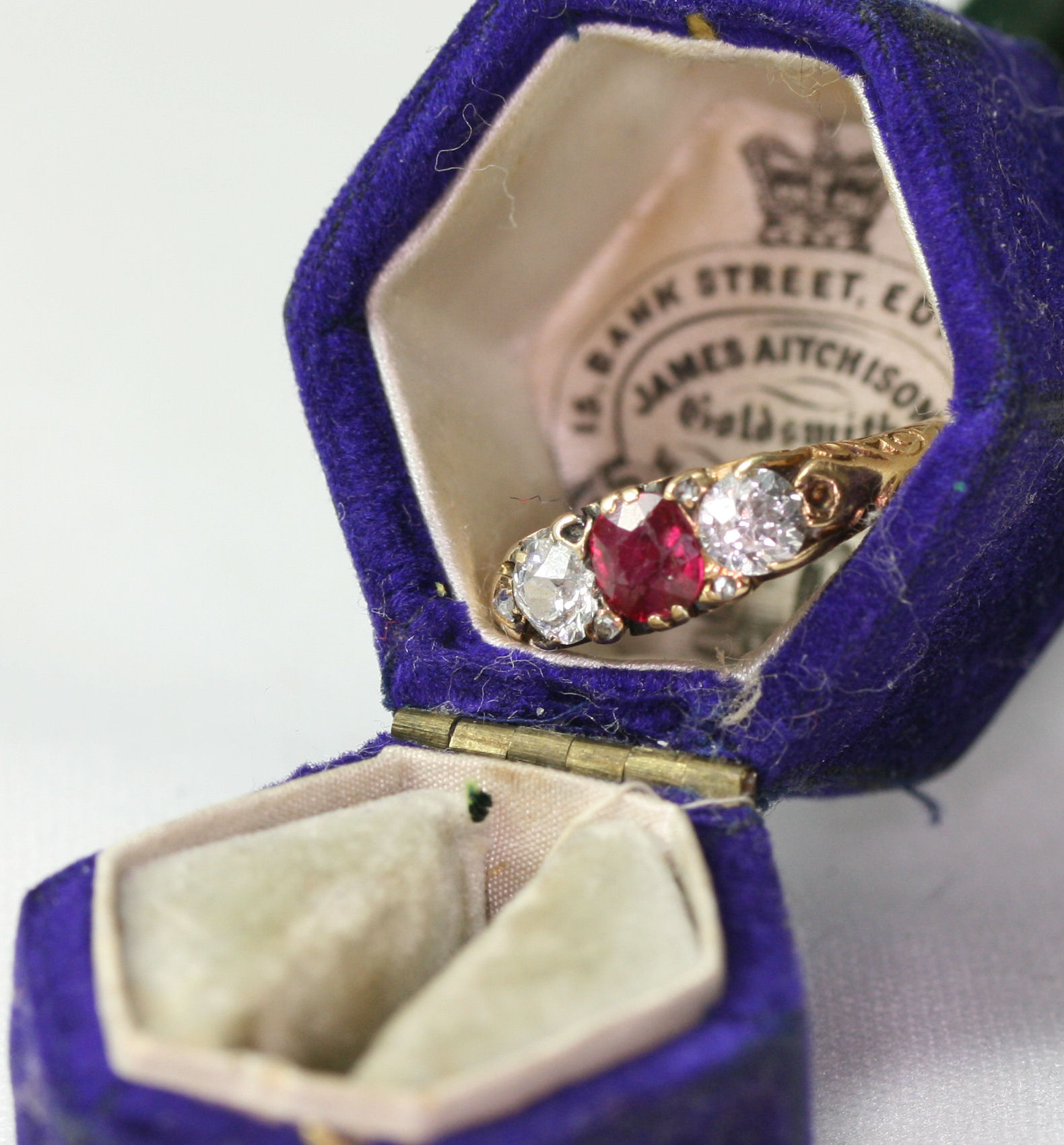 A Victorian ruby and diamond ring