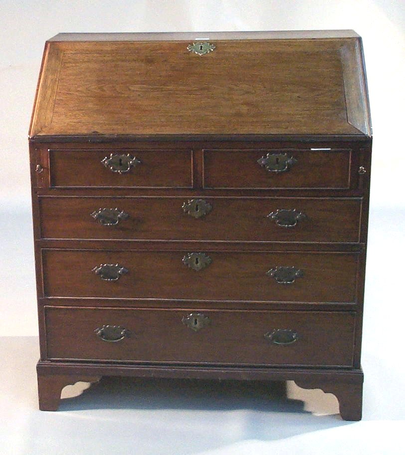A mahogany bureau