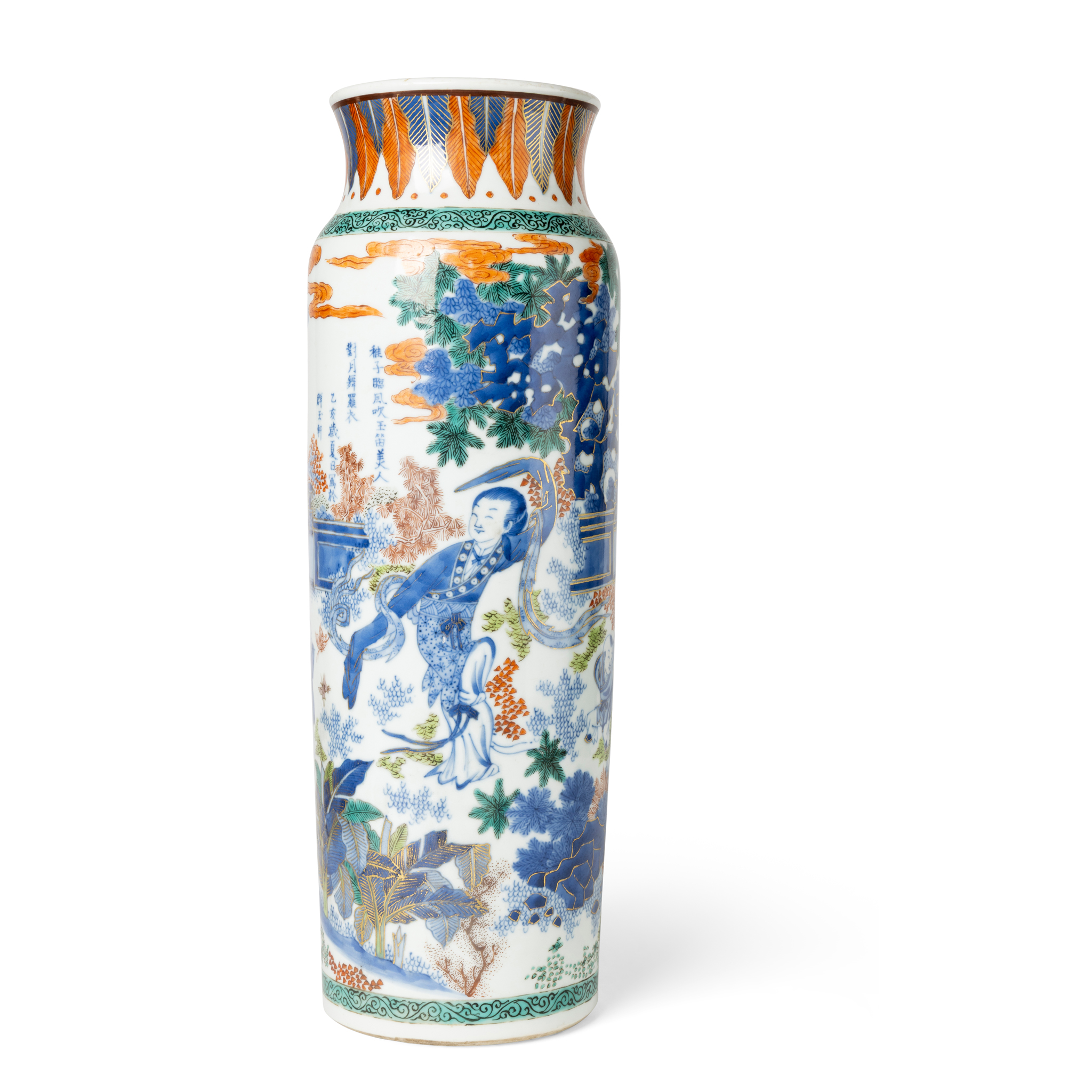 LARGE CHINESE BLUE AND WHITE VASE