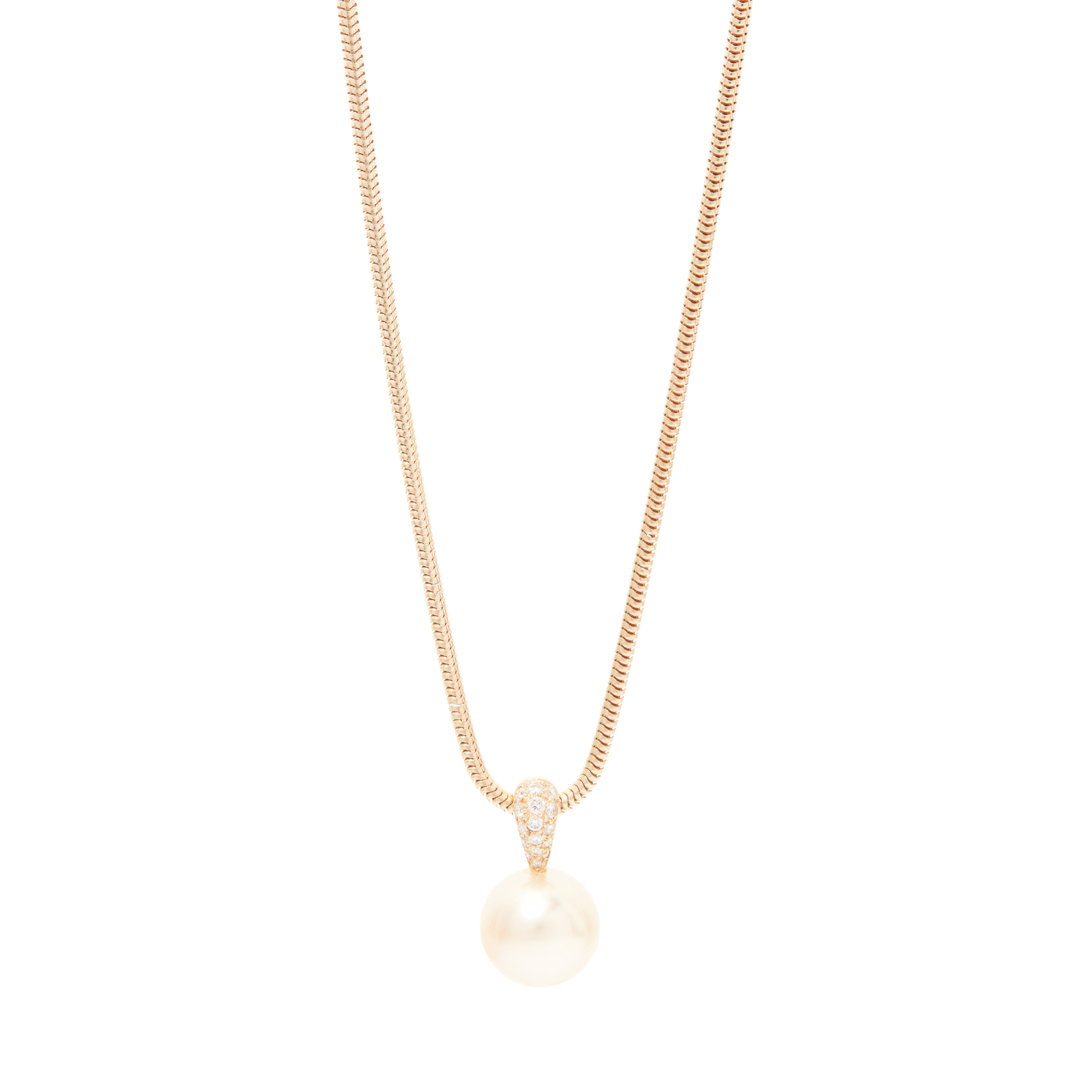 Rambaud: A South Sea pearl and diamond pendant