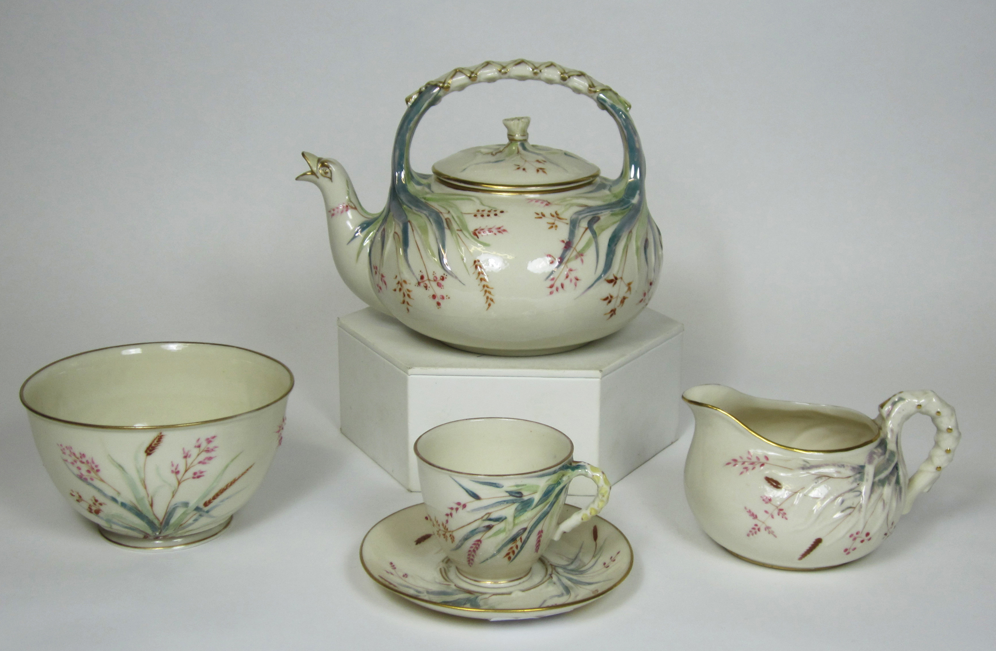 BELLEEK PORCELAIN PART TEA SERVICE