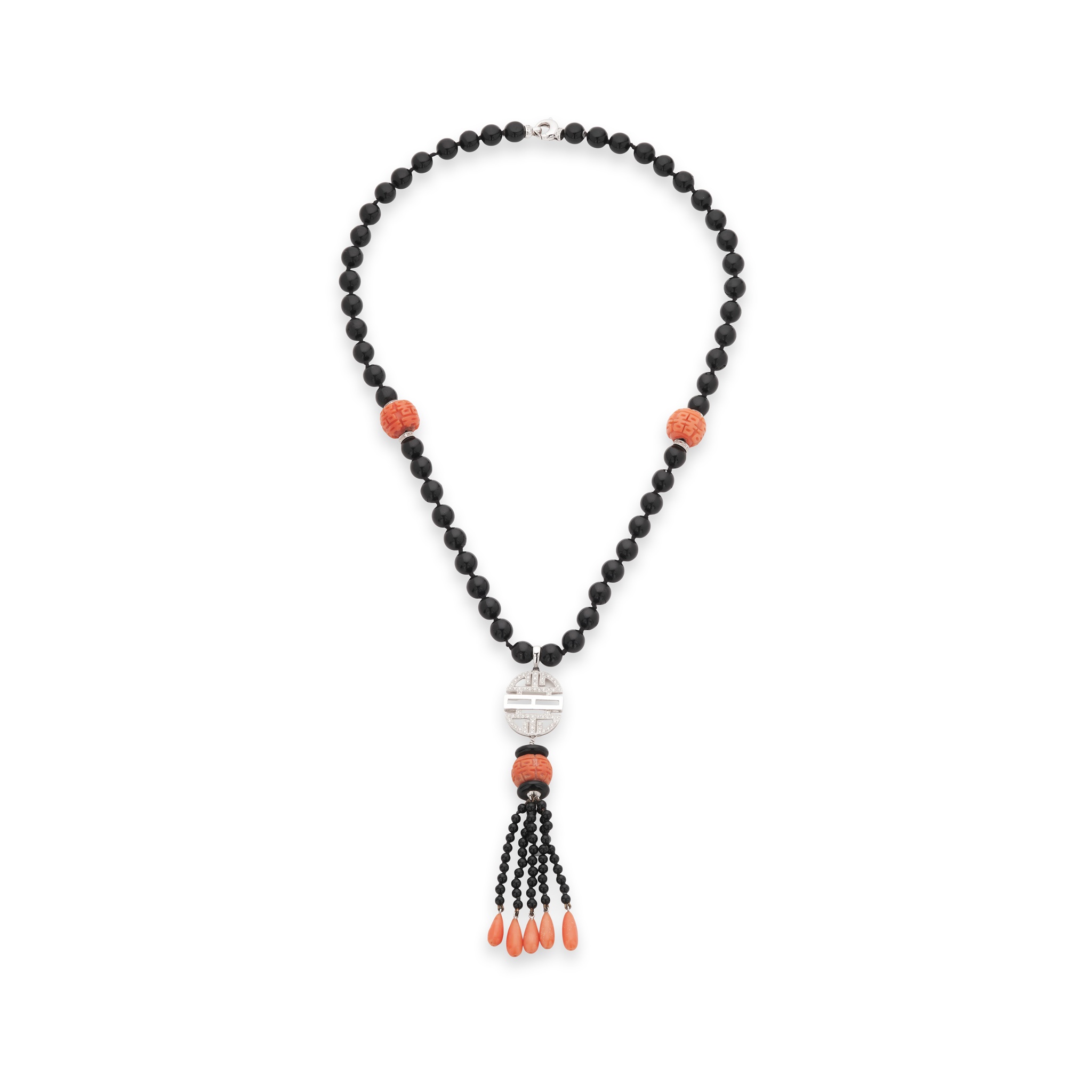 A Chinese-style pendant necklace