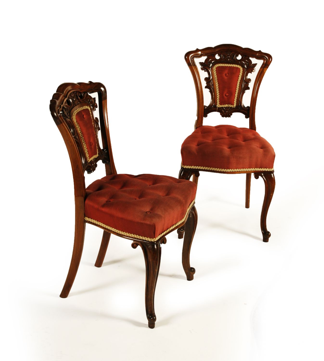 SET OF SIX VICTORIAN ROSEWOOD PARLOUR CHAIRS