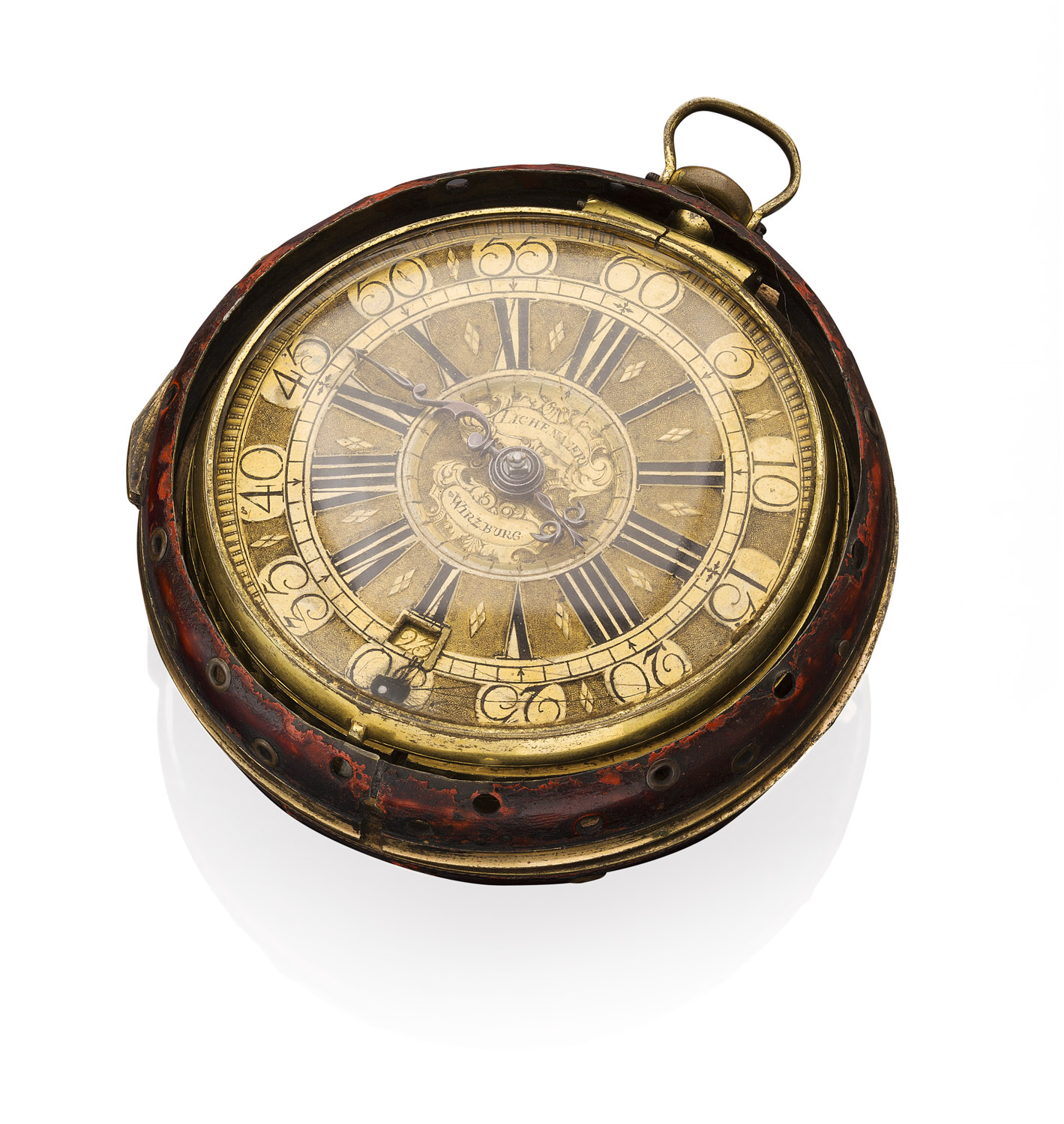 LARGE GERMAN STRIKING POCKET WATCH, SIGNED LICHENAUER, WIRZBURG