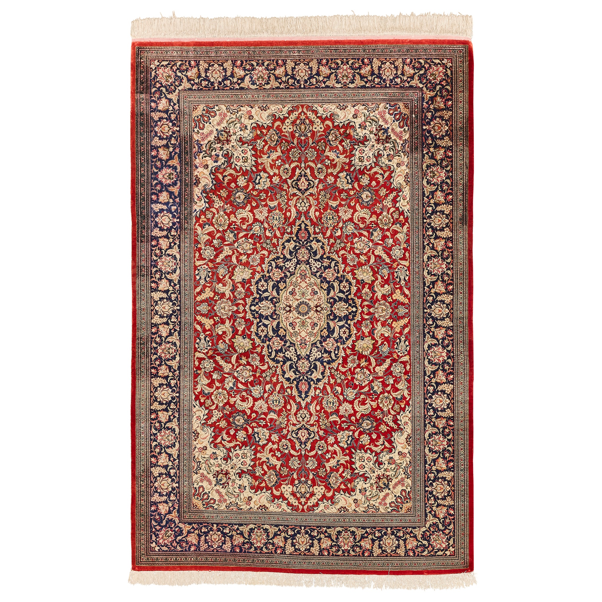 FINE QUM SILK RUG