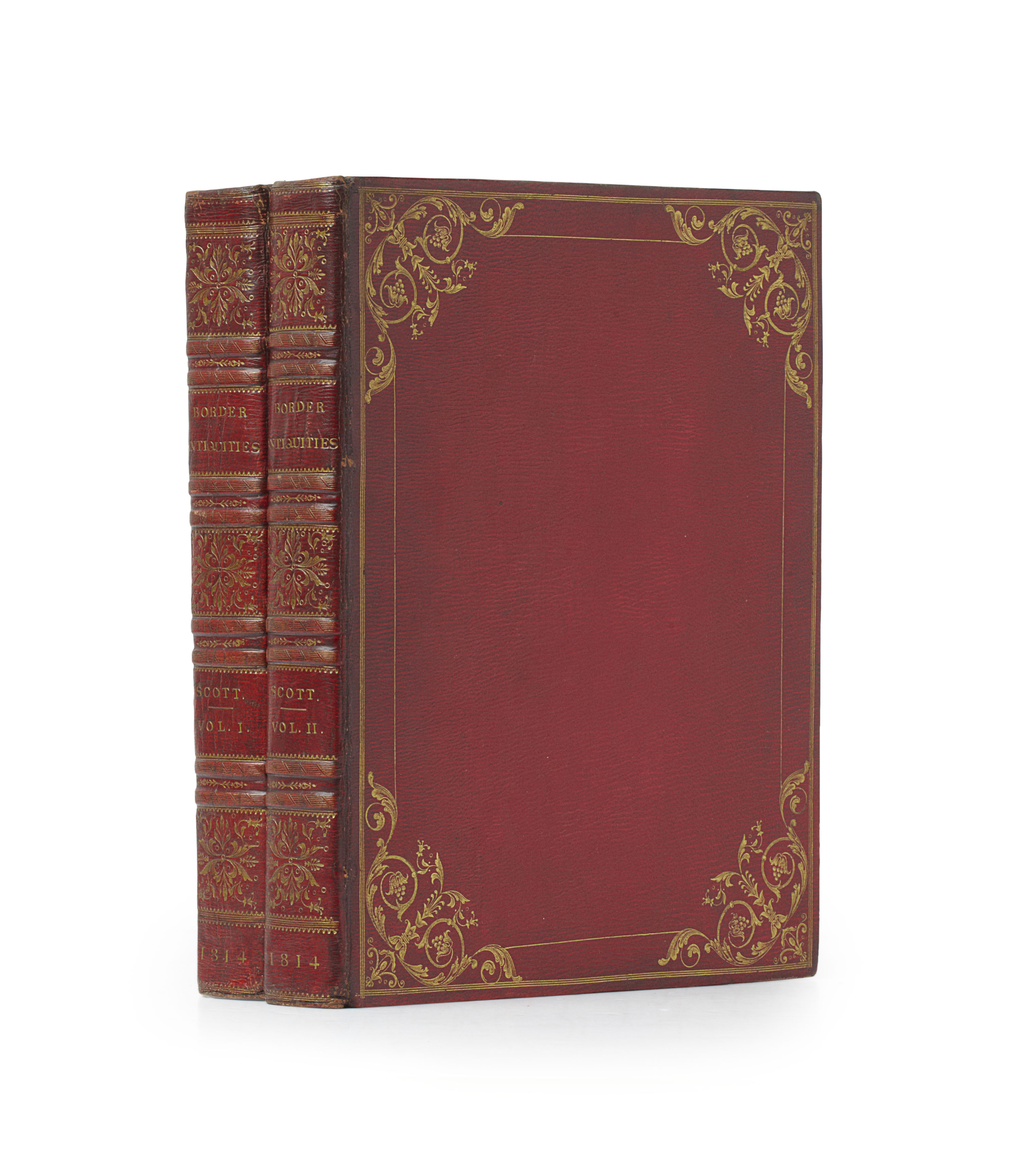 Red morocco rococo binding - Scott, Walter