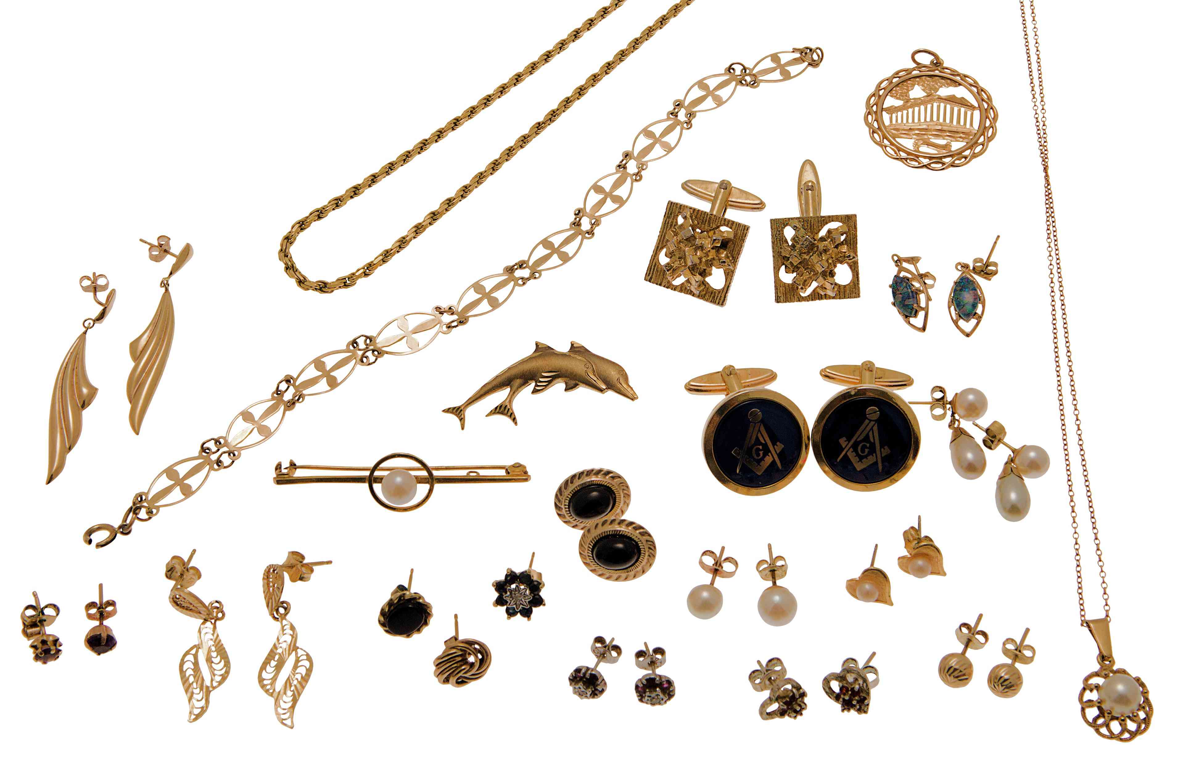 A collection of jewellery