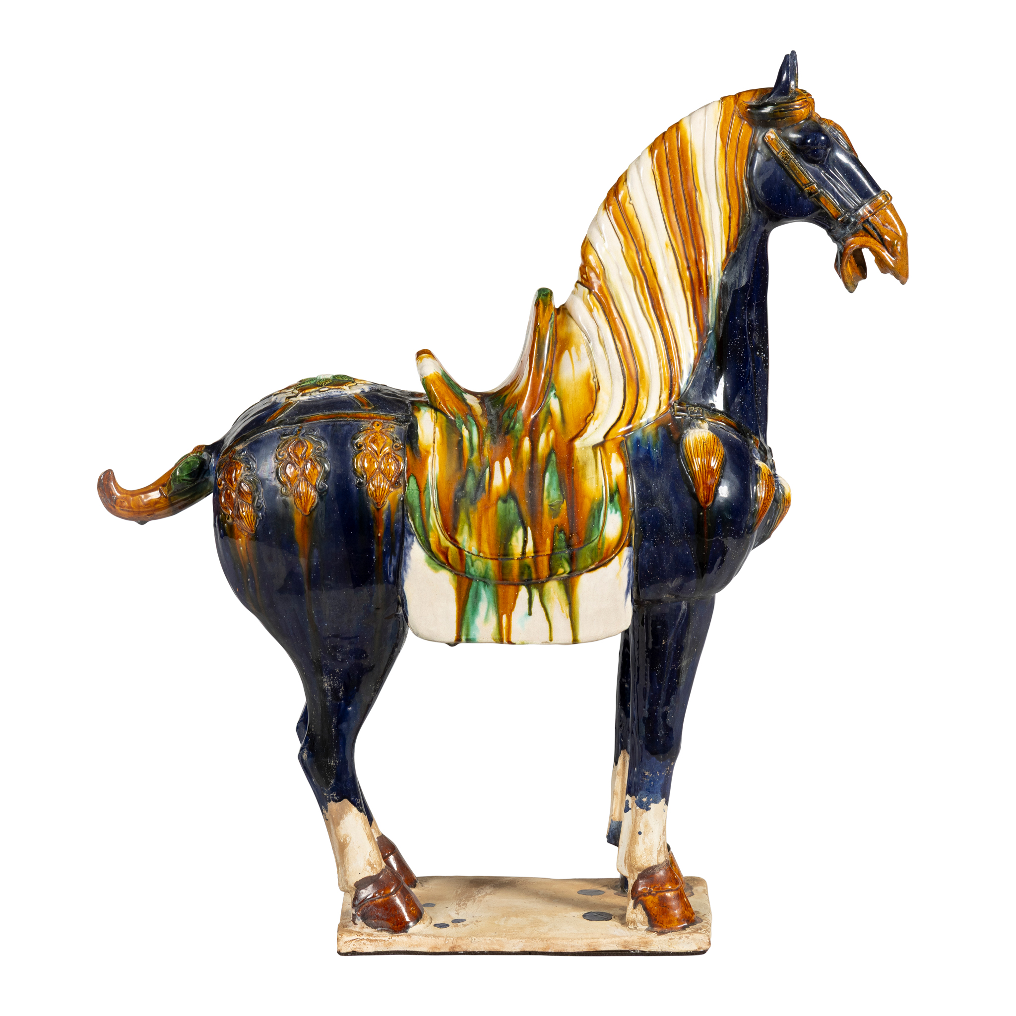 A CHINESE TANG STYLE POTTERY HORSE