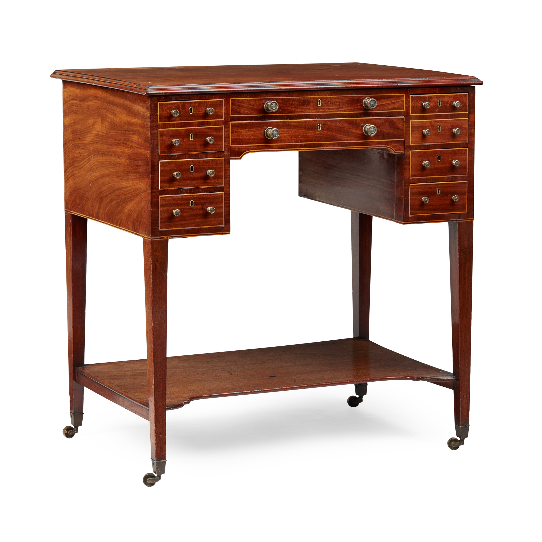 LATE GEORGE III MAHOGANY DRESSING TABLE