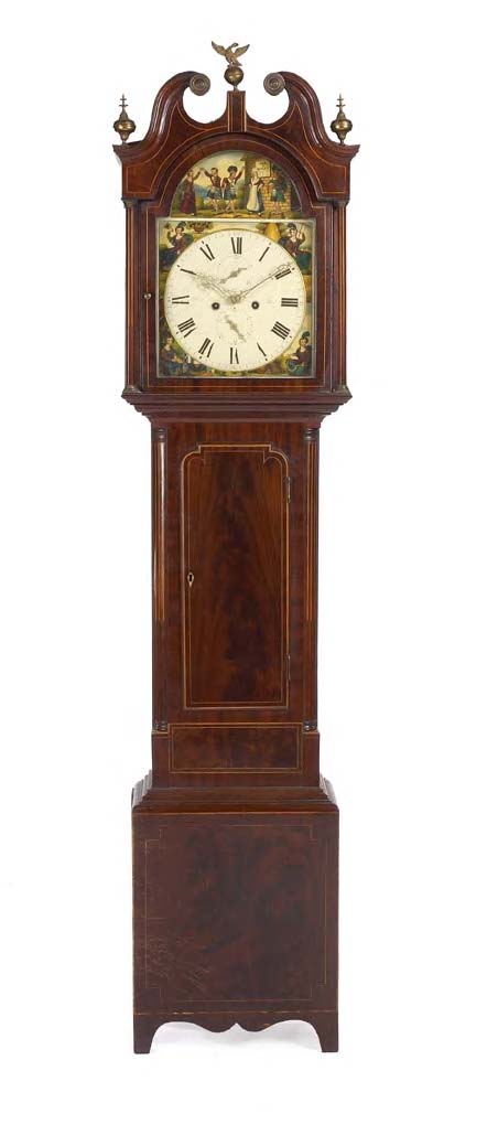 An early 19th century mahogany 8-day longcase clock,