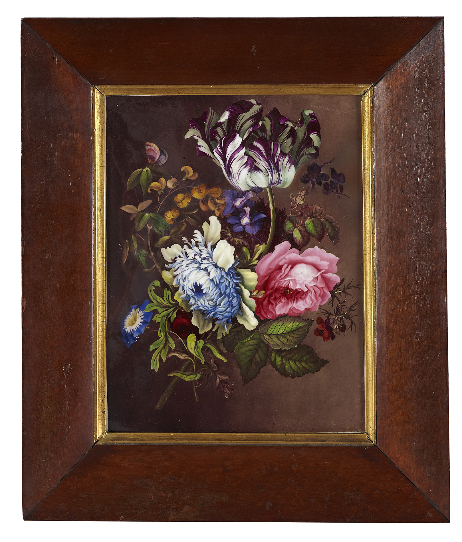 CONTINENTAL PAINTED PORCELAIN PLAQUE