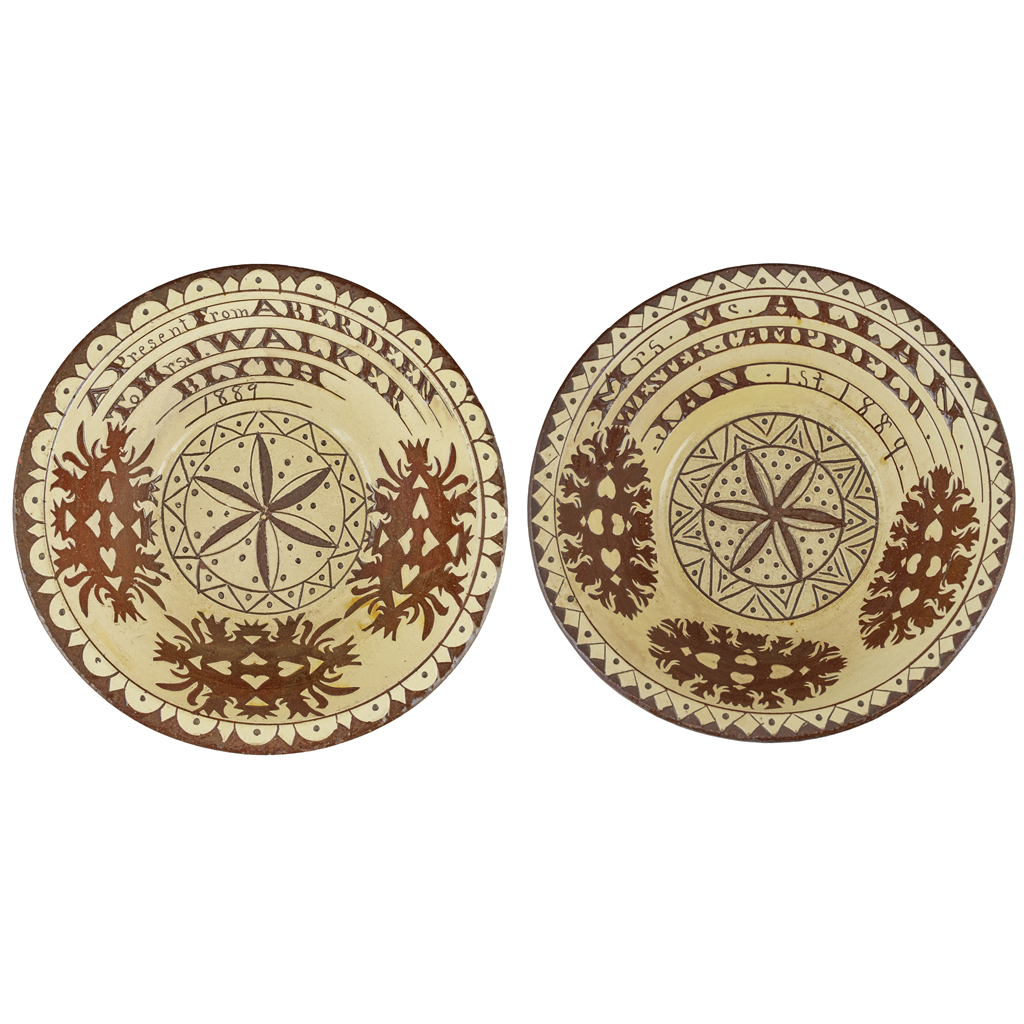 TWO SEATON POTTERY MARRIAGE BOWLS