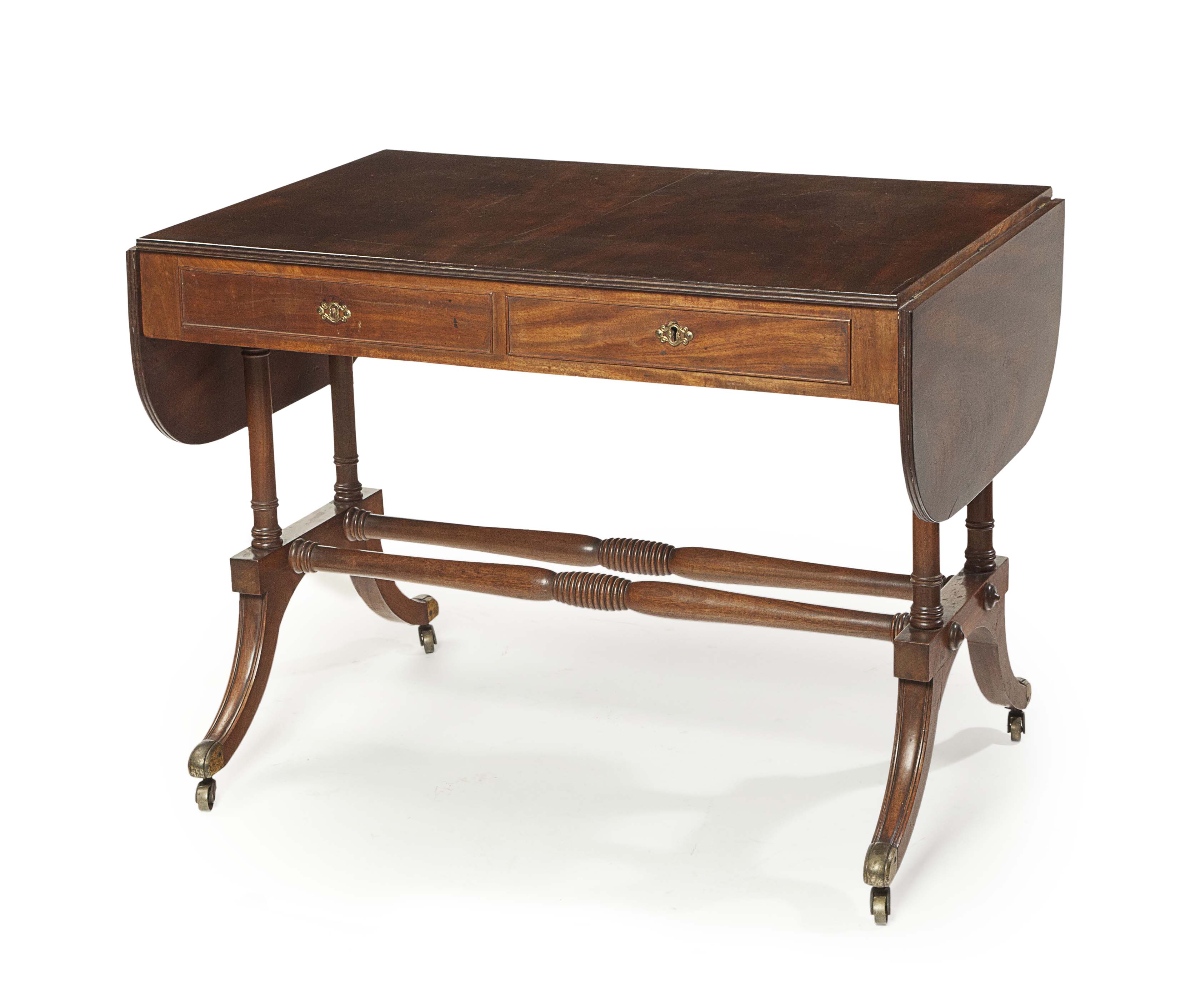 REGENCY MAHOGANY SOFA TABLE