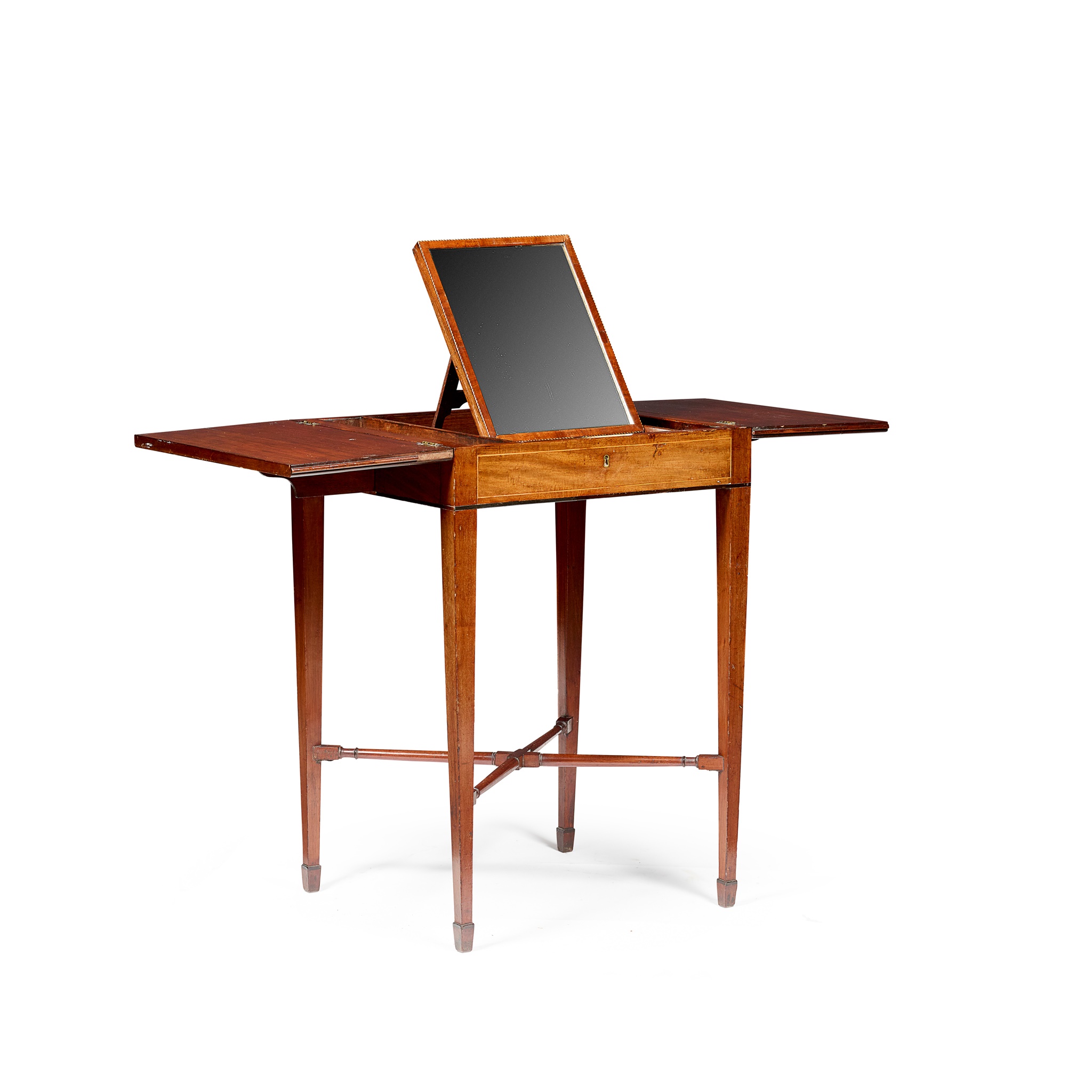 LATE GEORGE III MAHOGANY DRESSING TABLE