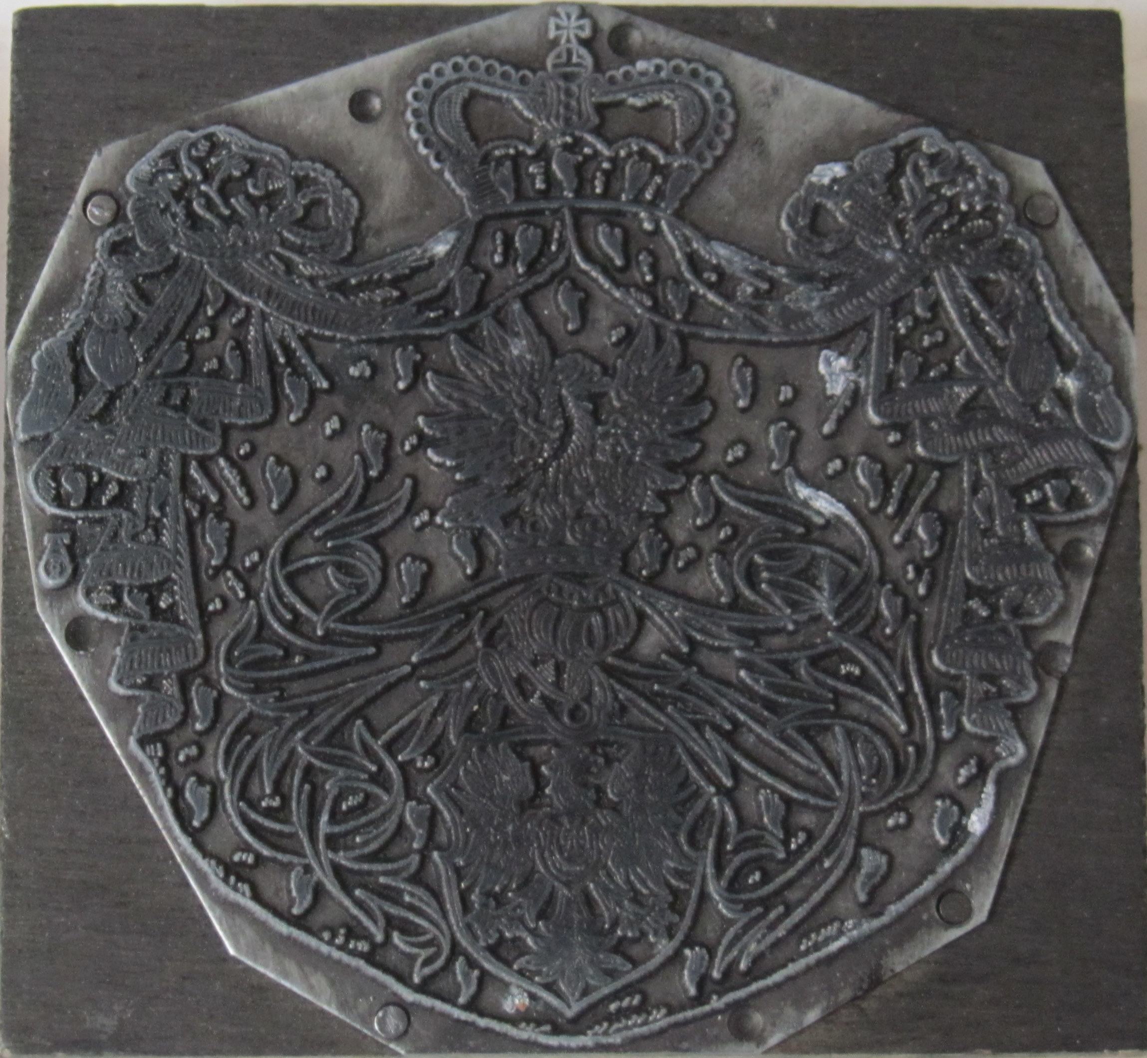Heraldic printing blocks