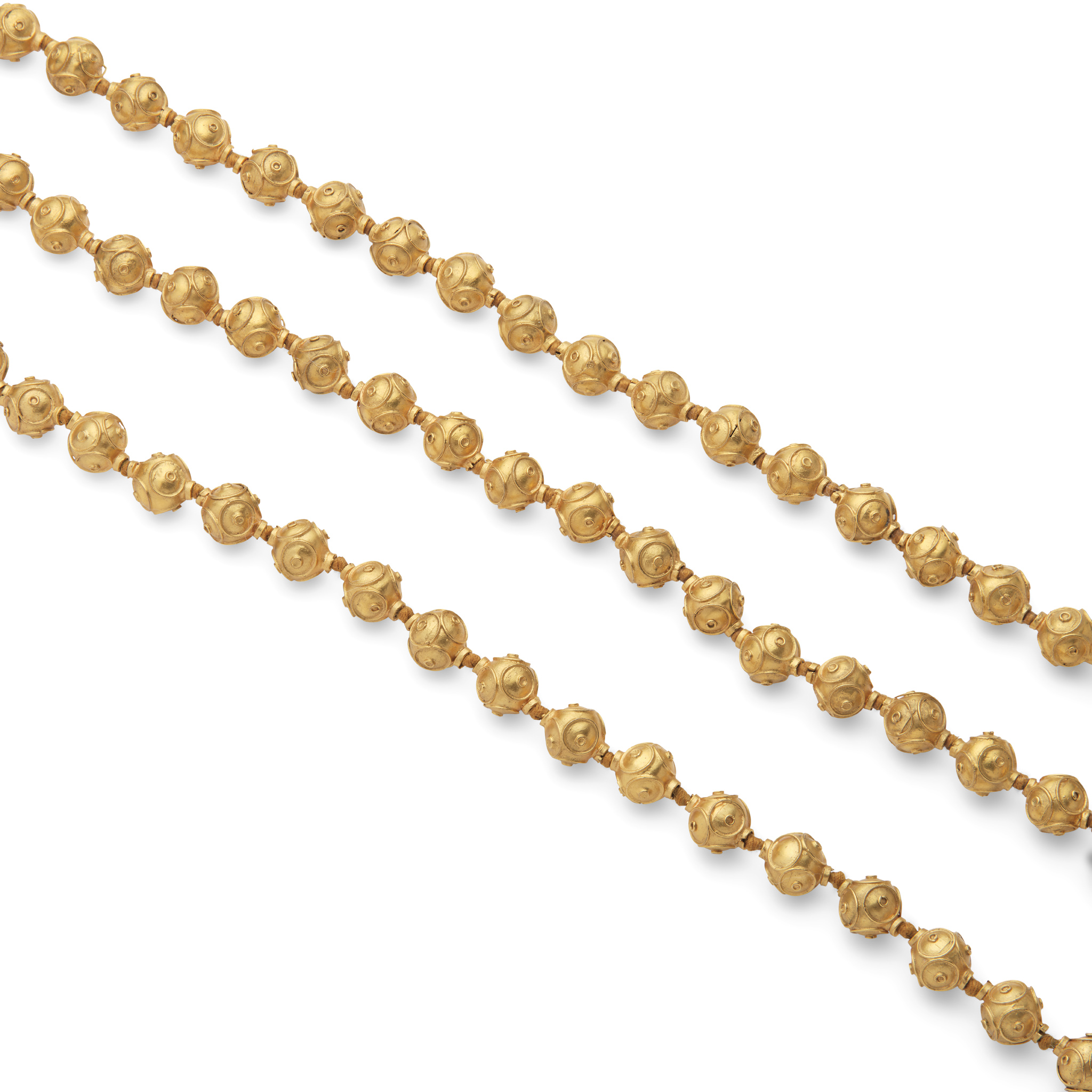 An Etruscan Revival style necklace and bracelet