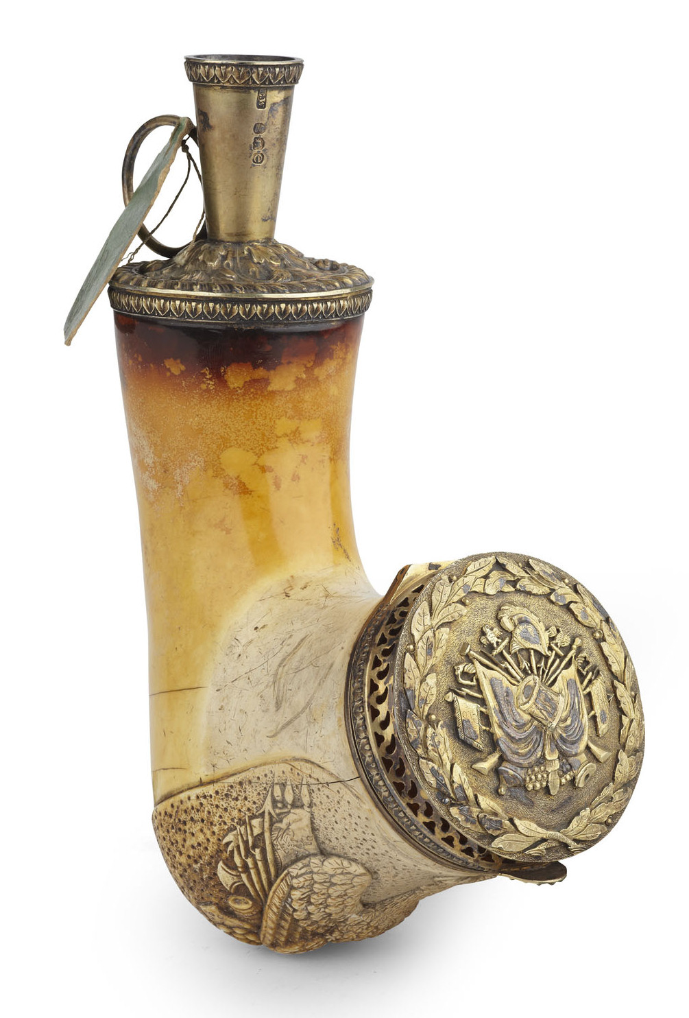 NAPOLEONIC INTEREST FINE MEERSCHAUM PIPE SILVER MOUNTED PIPE