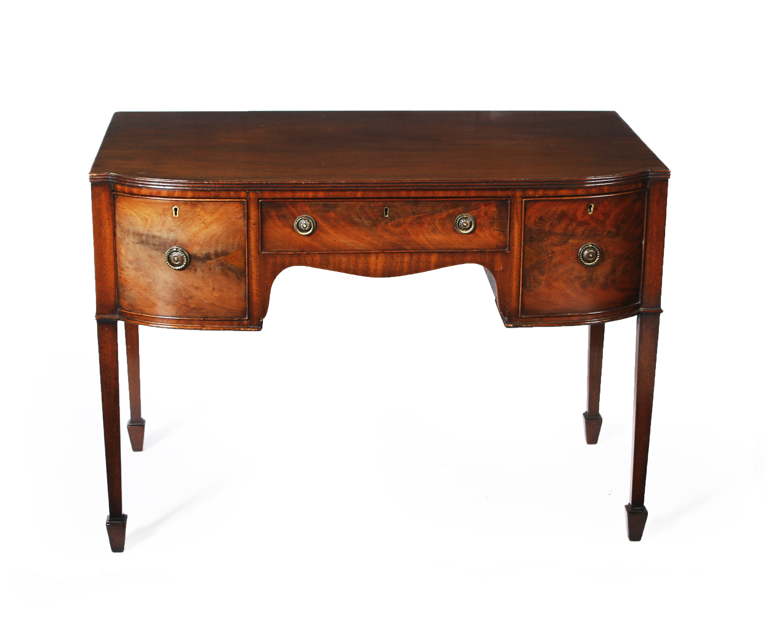 MAHOGANY BOWFRONT SIDEBOARD