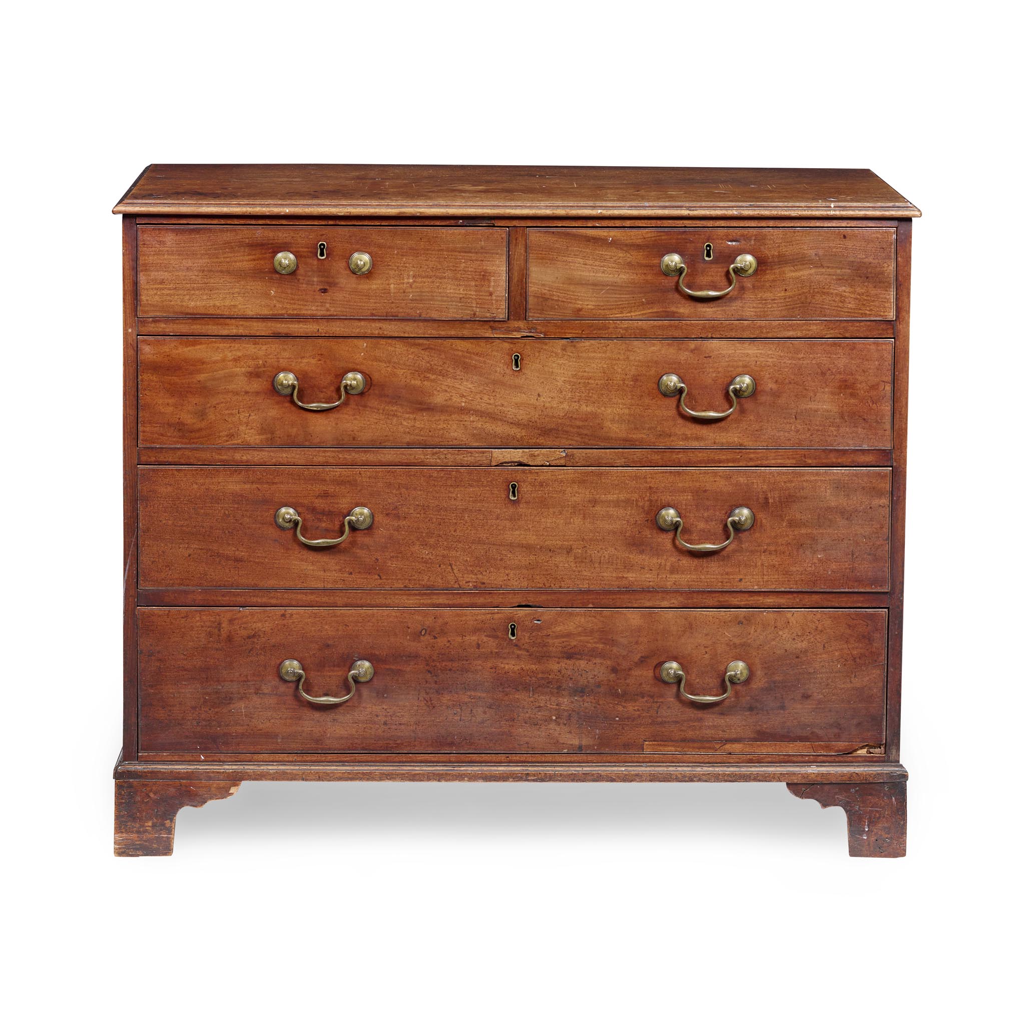 GEORGE III MAHOGANY CHEST OF DRAWERS