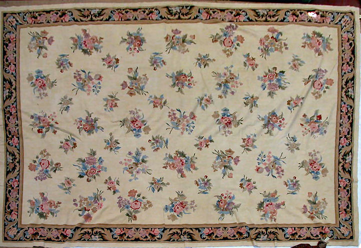An Aubusson style needlepoint carpet