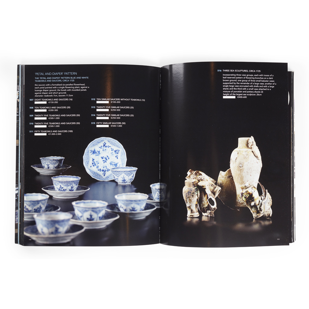 CA MAU SHIPWRECK 'PETAL AND DIAPER' PATTERN PART TEA SERVICE