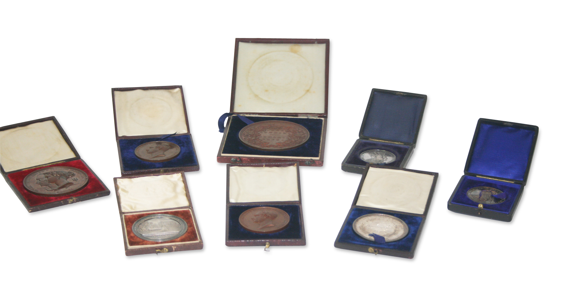 COLLECTION OF CASED PRESENTATION MEDALLIONS