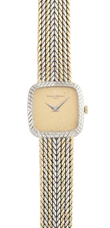 BAUME ET MERCIER - A lady's 18ct gold wrist watch