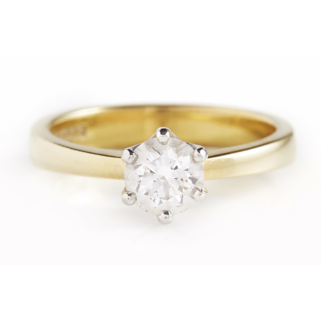 A single stone diamond ring