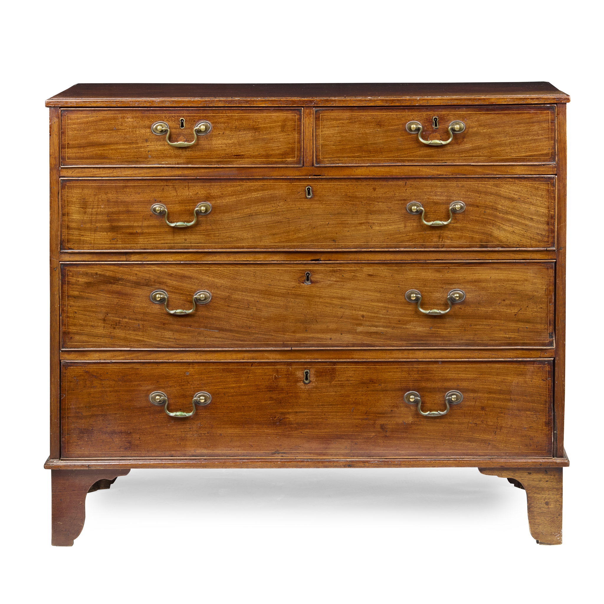 GEORGE III MAHOGANY CHEST OF DRAWERS
