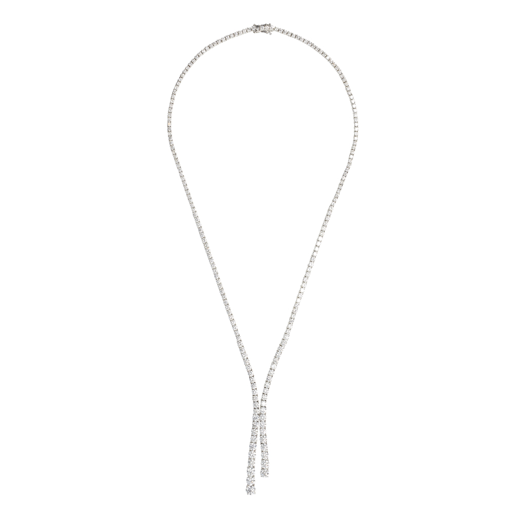 A diamond set necklace