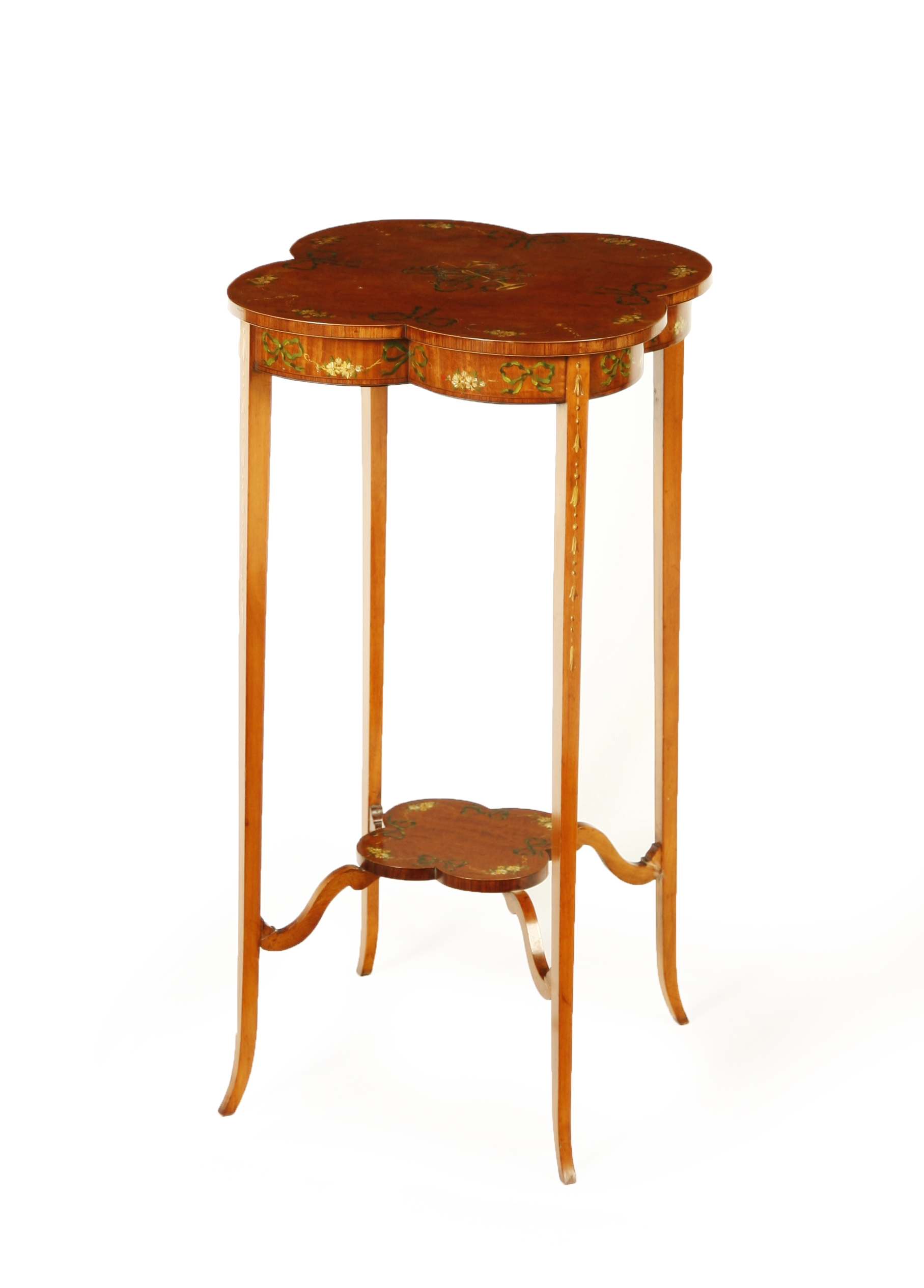 PAINTED SATINWOOD OCCASIONAL TABLE