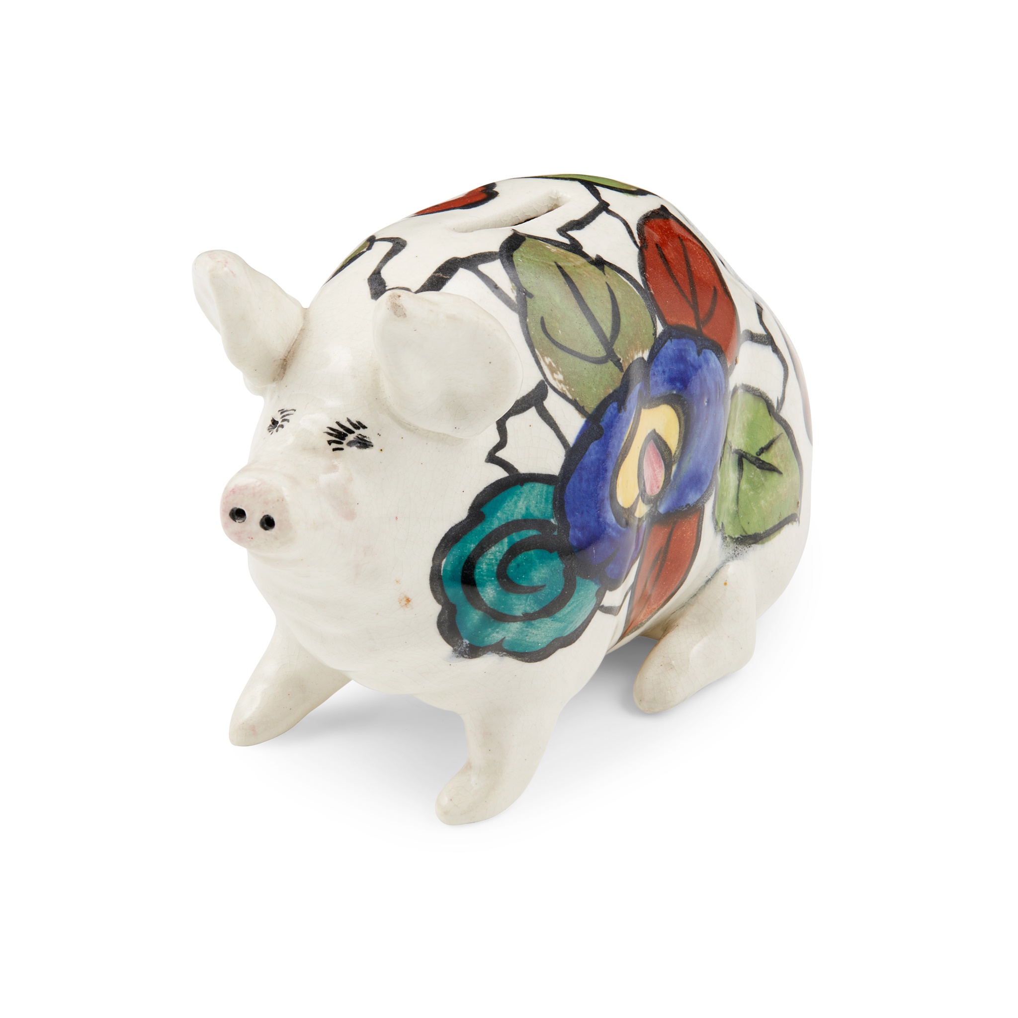 A LANGTOUN WARE MONEY BOX PIG