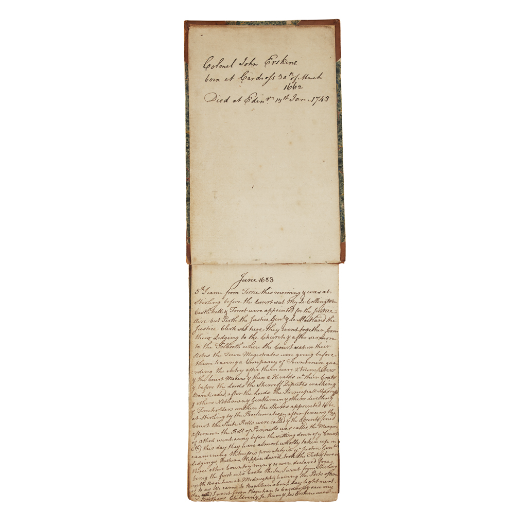 ERSKINE, JOHN, THE HONOURABLE COLONEL, OF CARNOCK