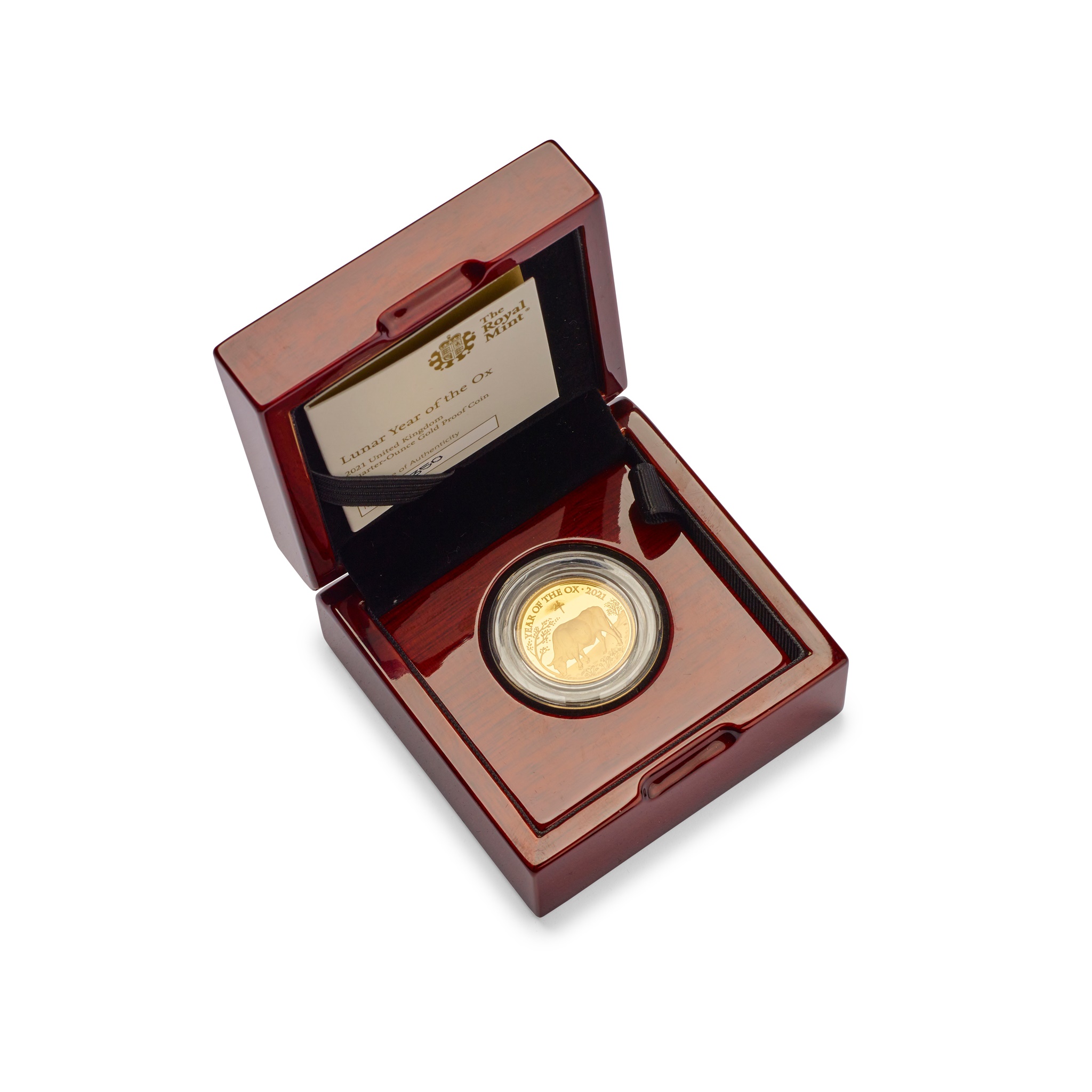 2021 UK Lunar Year of the Ox Quarter Ounce Coin