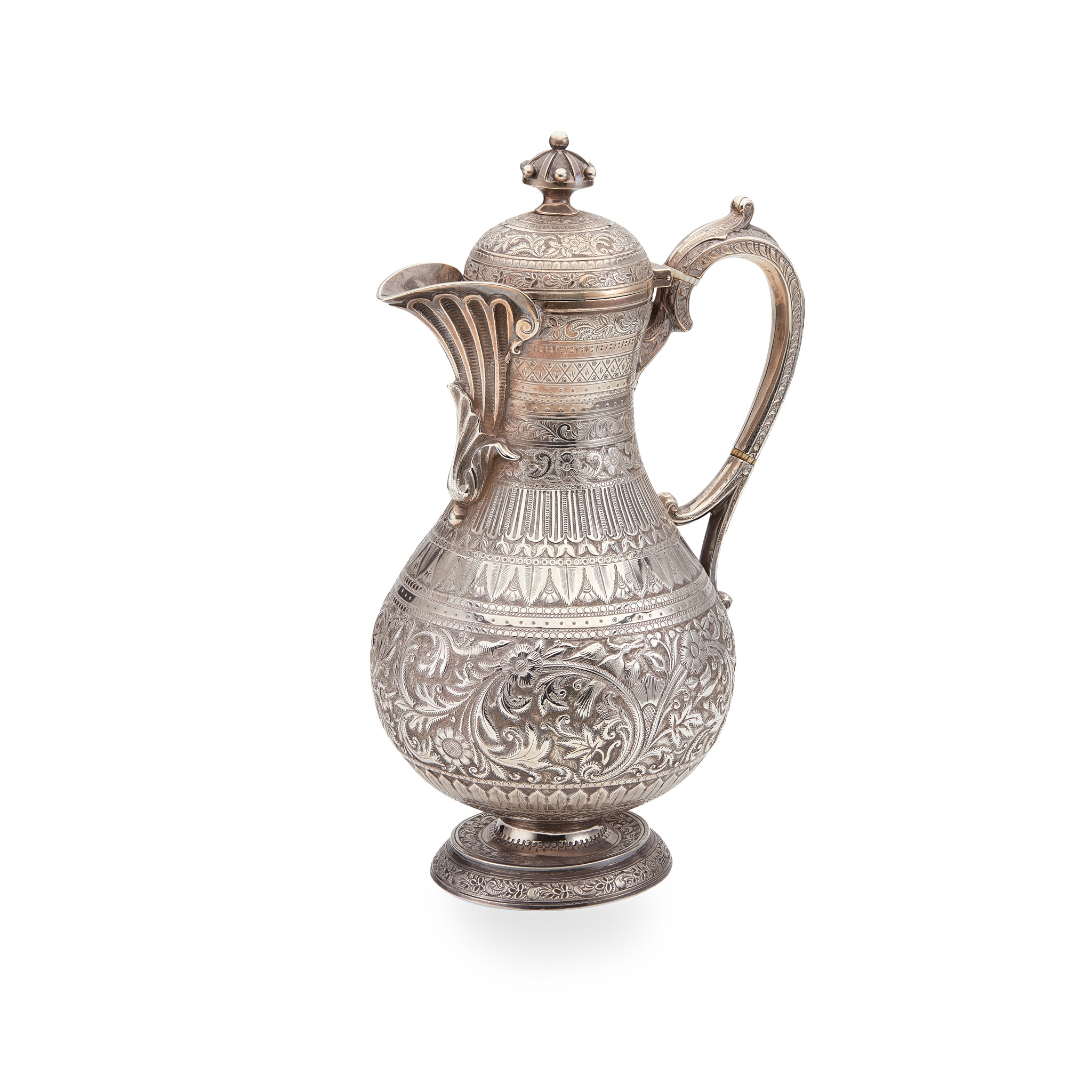 A VICTORIAN HOT WATER JUG