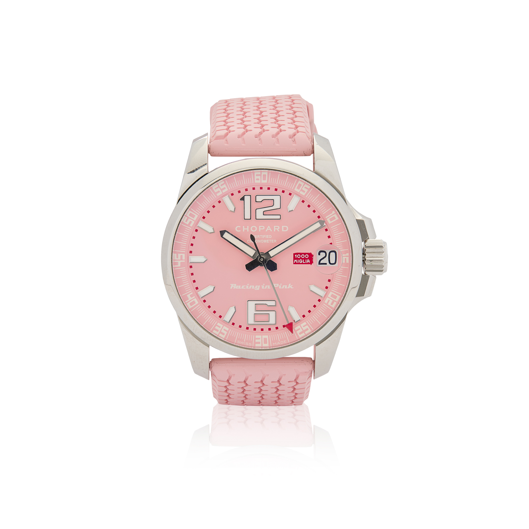 Chopard. A limited edition stainless steel automatic wristwatch