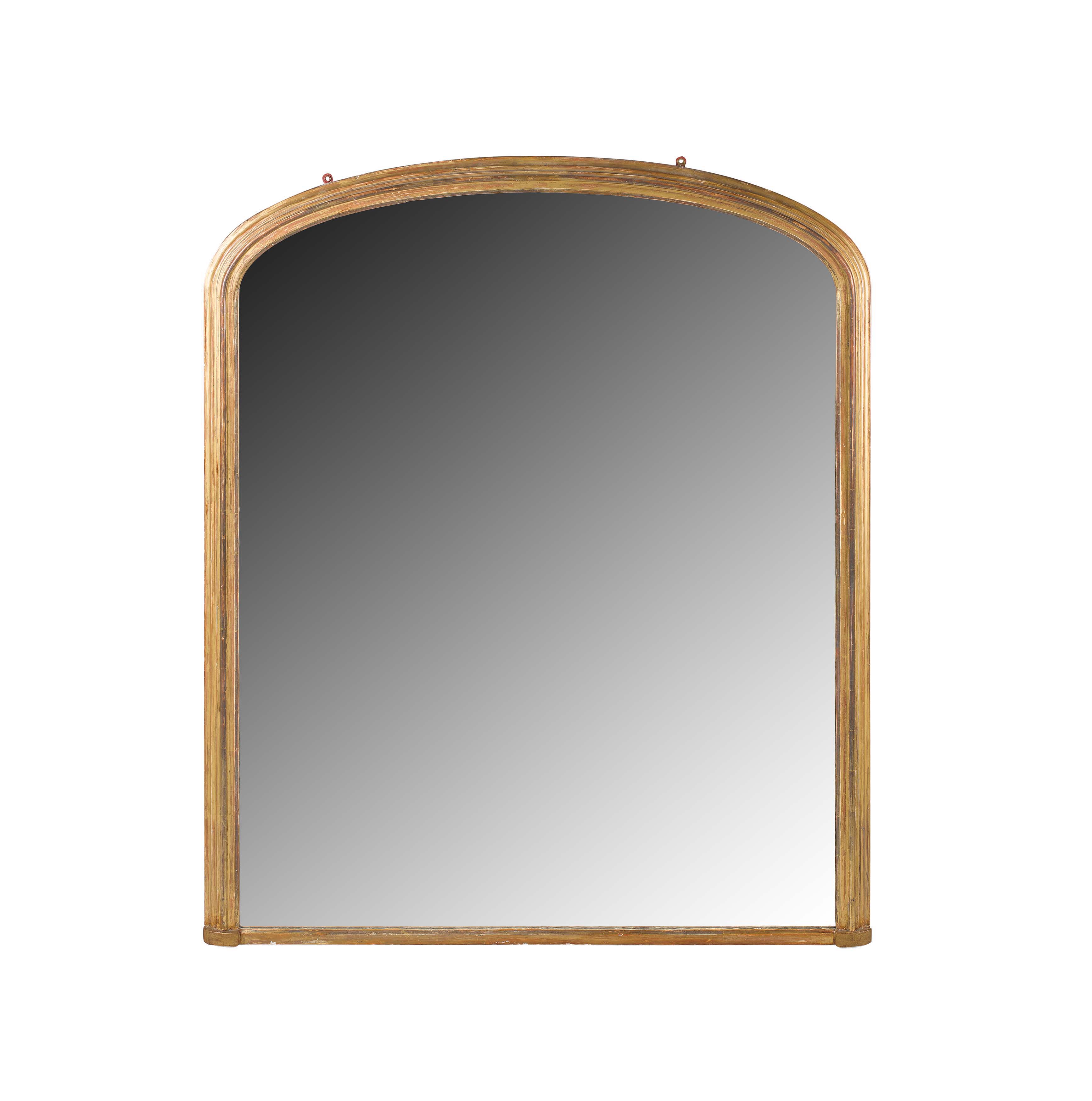 VICTORIAN GILTWOOD FRAMED OVERMANTEL MIRROR