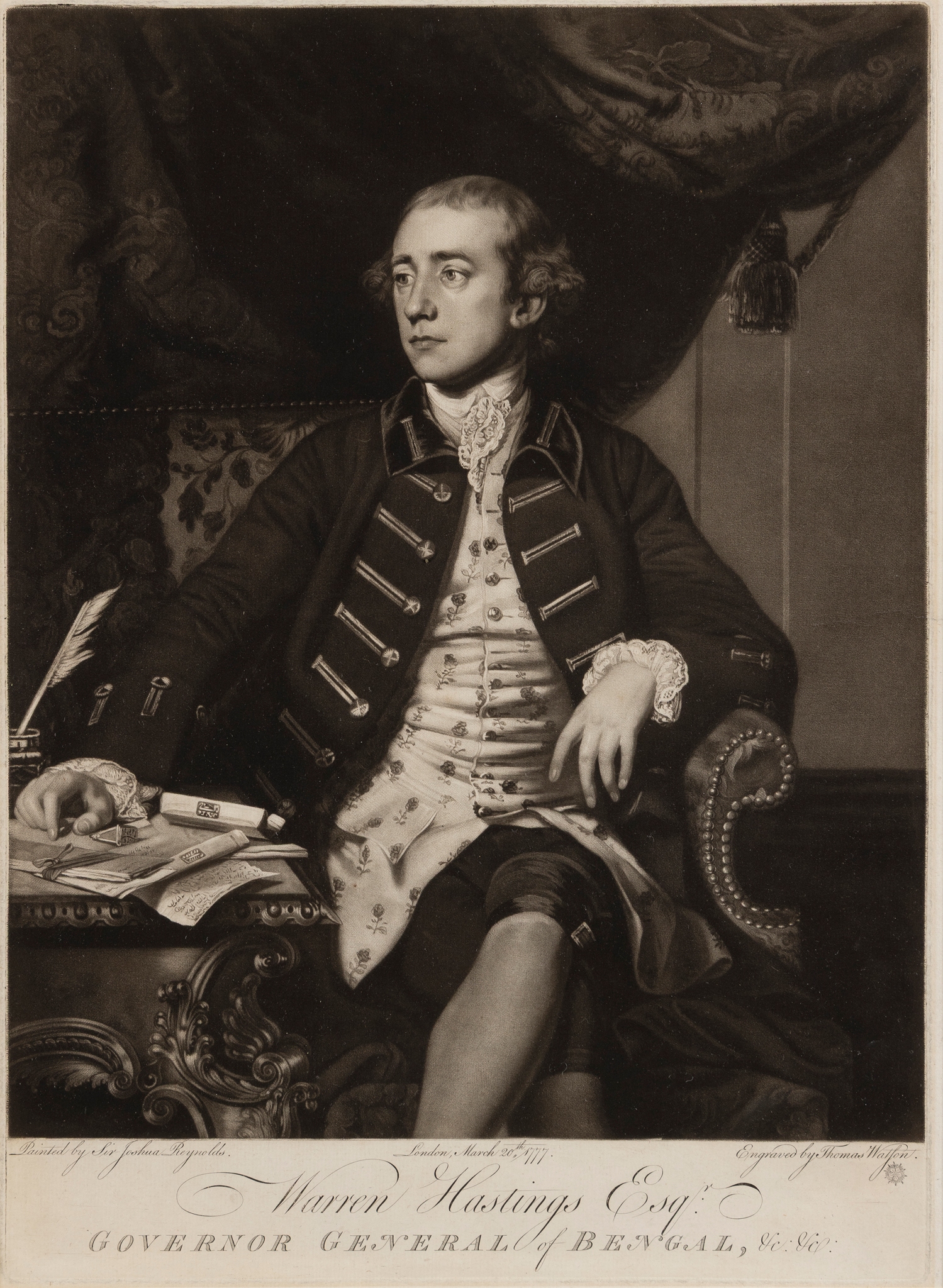 TWO PORTRAIT ENGRAVINGS OF NOTABLE BRITISH EMPIRE FIGURES IN INDIA