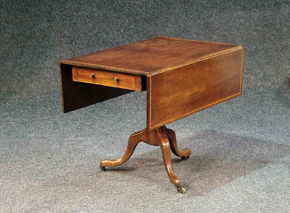 A 19th century mahogany Pembroke table,