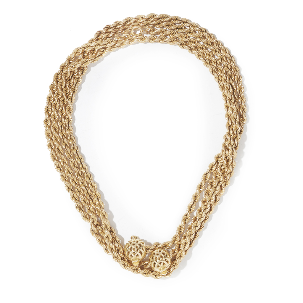 A 9ct gold chain