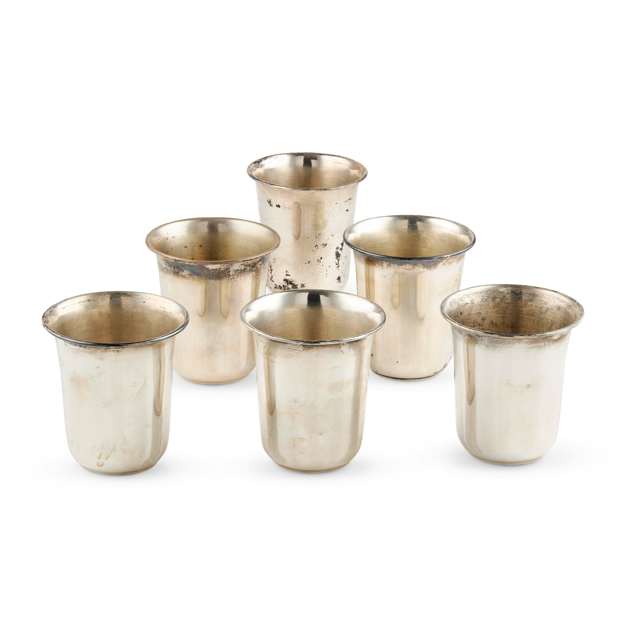 A SET OF SIX MEXICAN TUMBLERS