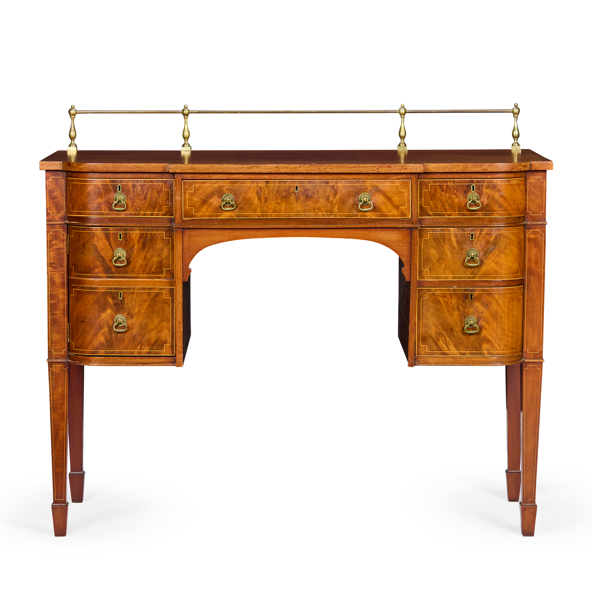 LATE GEORGIAN STYLE SMALL MAHOGANY SIDEBOARD